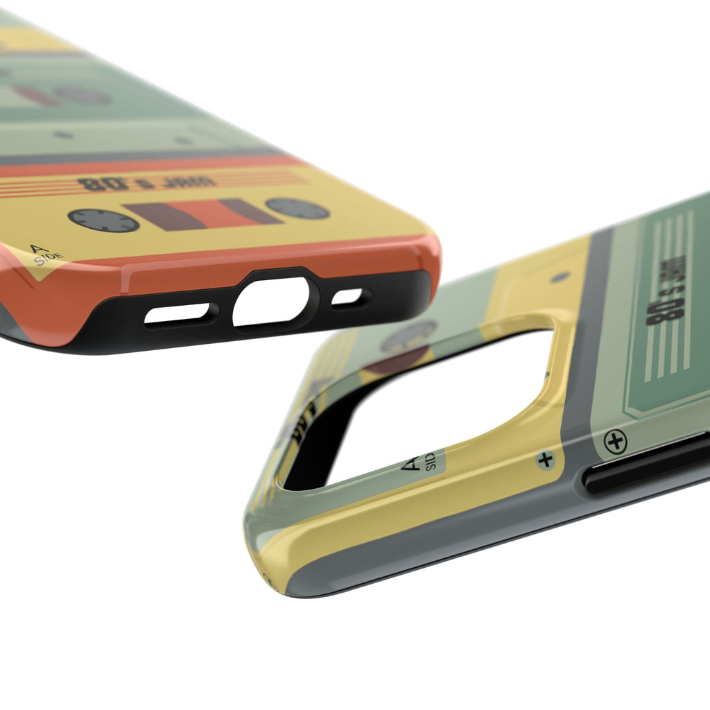 Retro 80s Cassette Tough Phone Case — "80's Jam" Vintage Tape Design