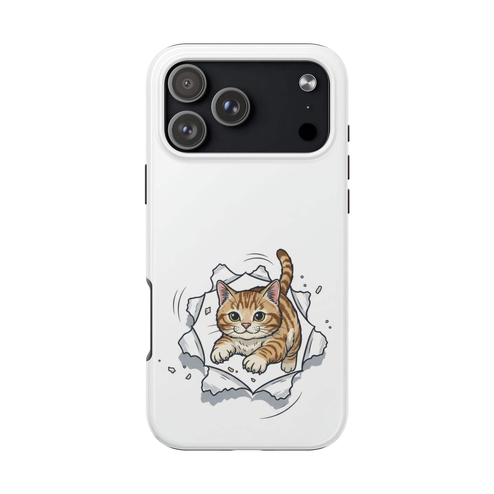Playful Orange Tabby Cat Phone Case | Tough Phone Case, Protective Cute Kitty