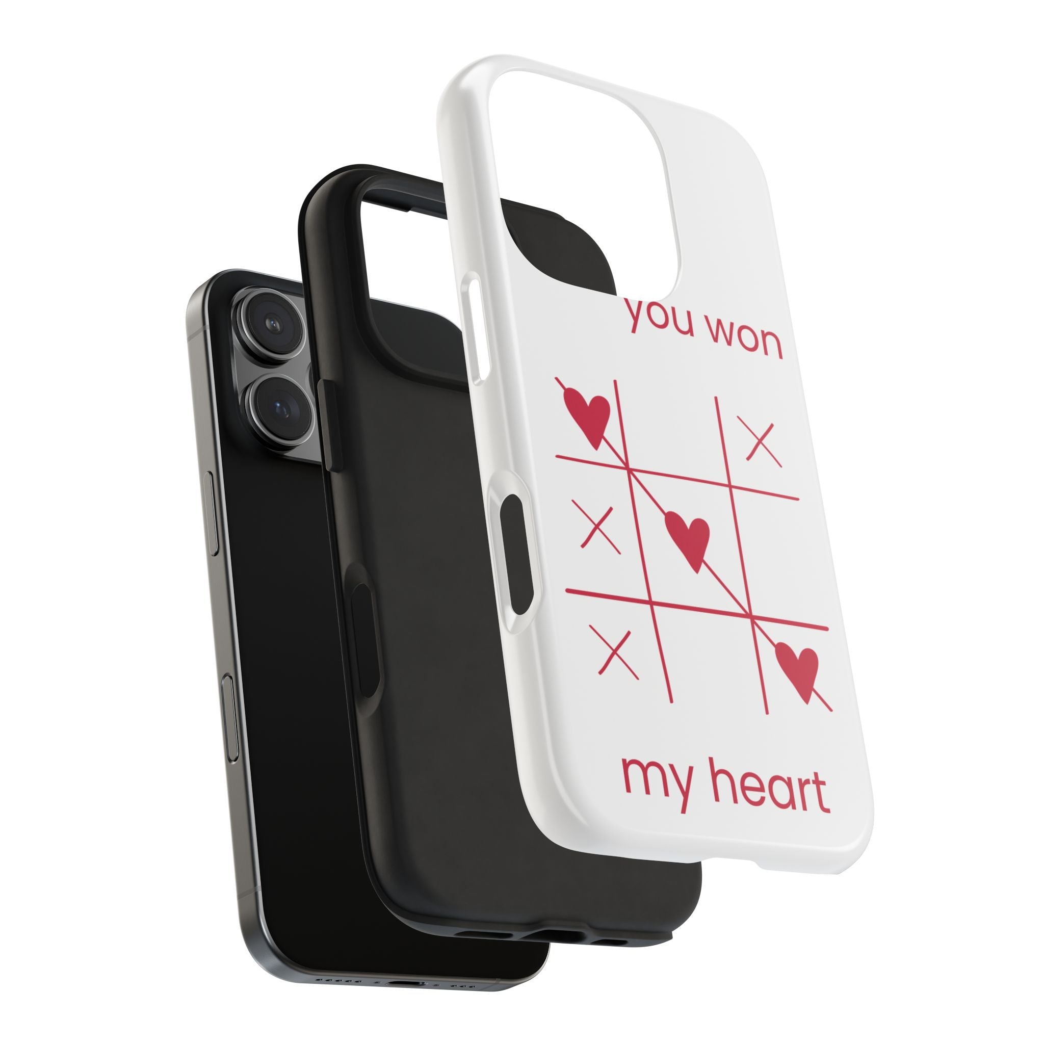 Tough Phone Case — "You Won My Heart" Tic-Tac-Toe Valentine Phone Cover