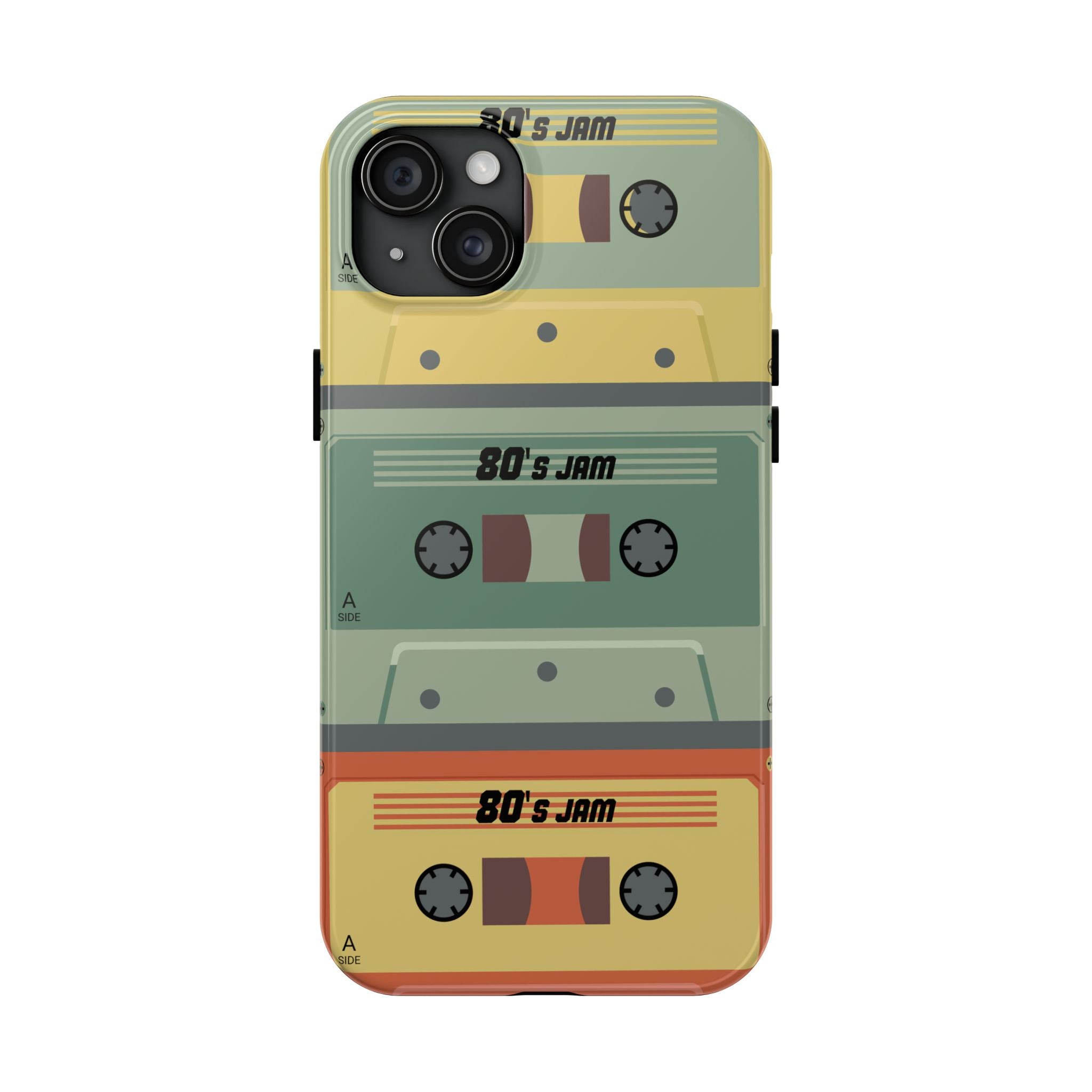 Retro 80s Cassette Tough Phone Case — "80's Jam" Vintage Tape Design
