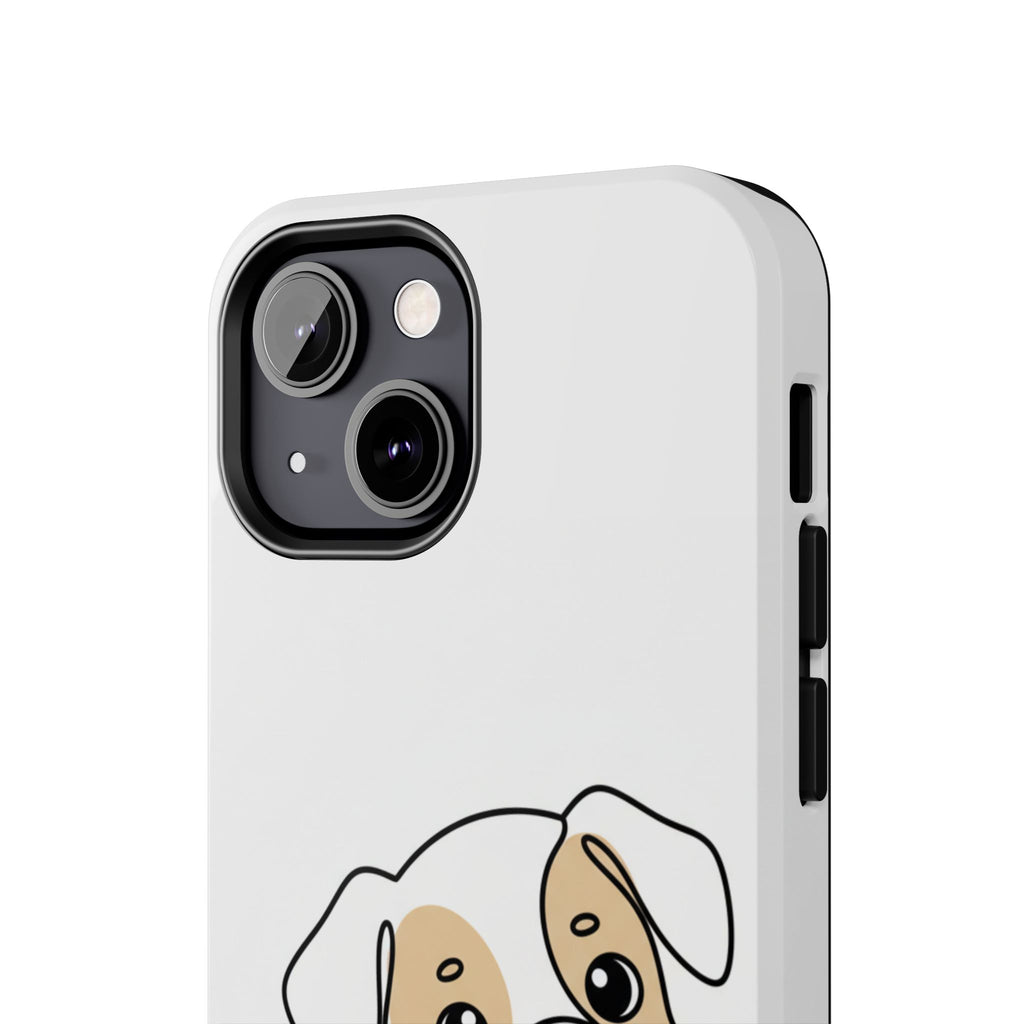 Cute Puppy Tough Phone Case – Cartoon Dog Protective Phone Cover