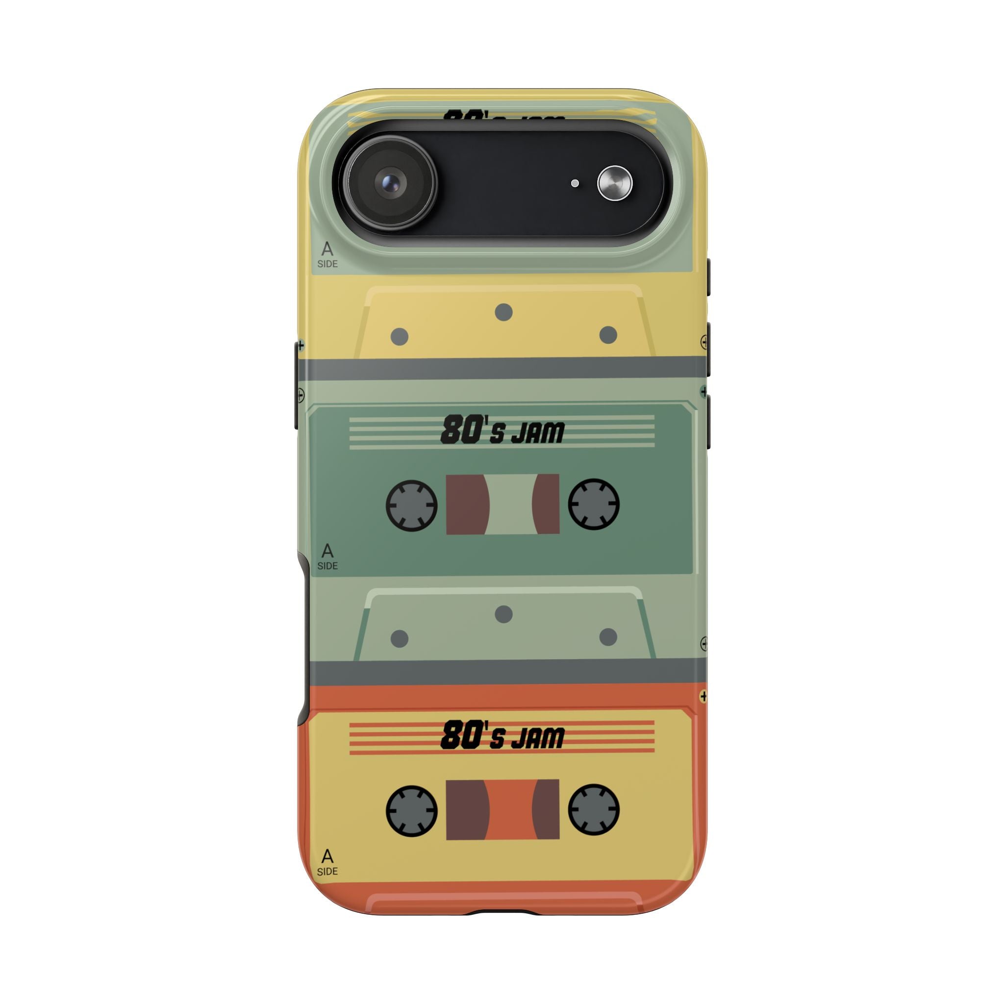 Retro 80s Cassette Tough Phone Case — "80's Jam" Vintage Tape Design