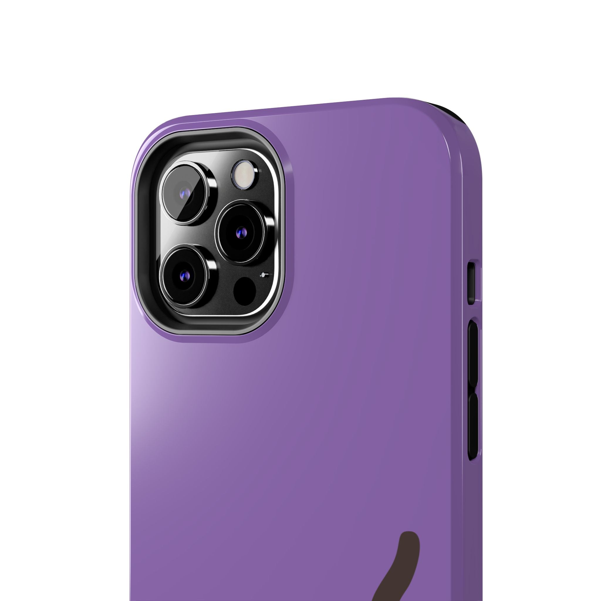 Purple Cute Cat-in-Bread Tough Phone Case — Cute Cat Heart Design