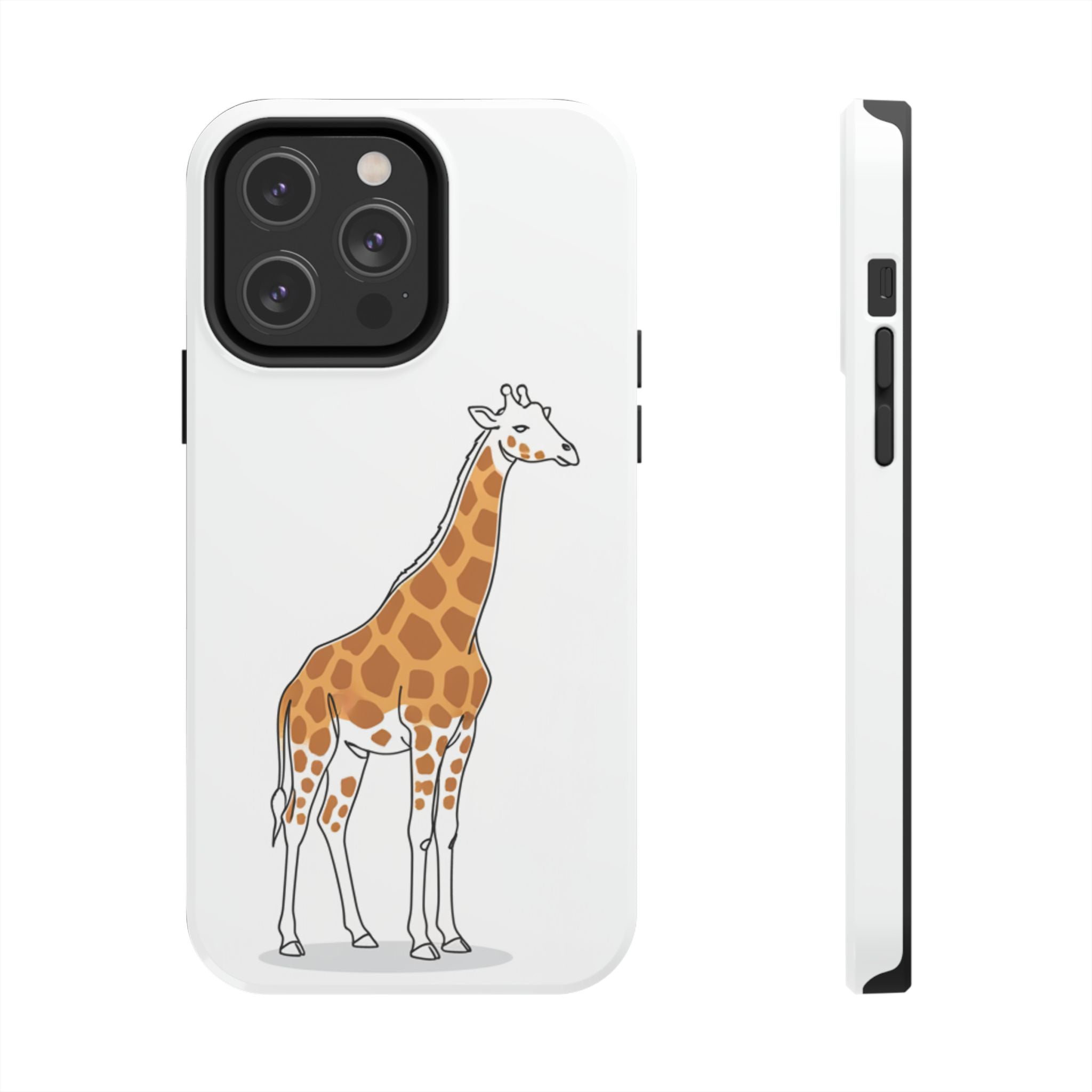 Giraffe Tough Phone Case — Cute Safari Animal Protective Cover