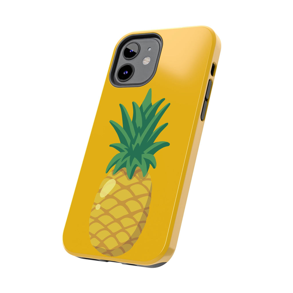 Pineapple Tough Phone Case — Bright Yellow Protective Phone Cover
