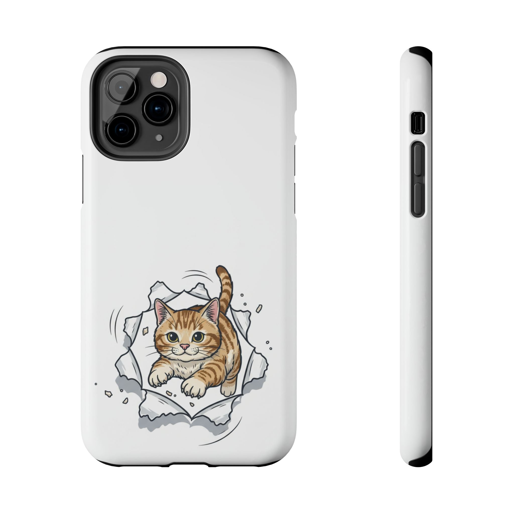 Playful Orange Tabby Cat Phone Case | Tough Phone Case, Protective Cute Kitty