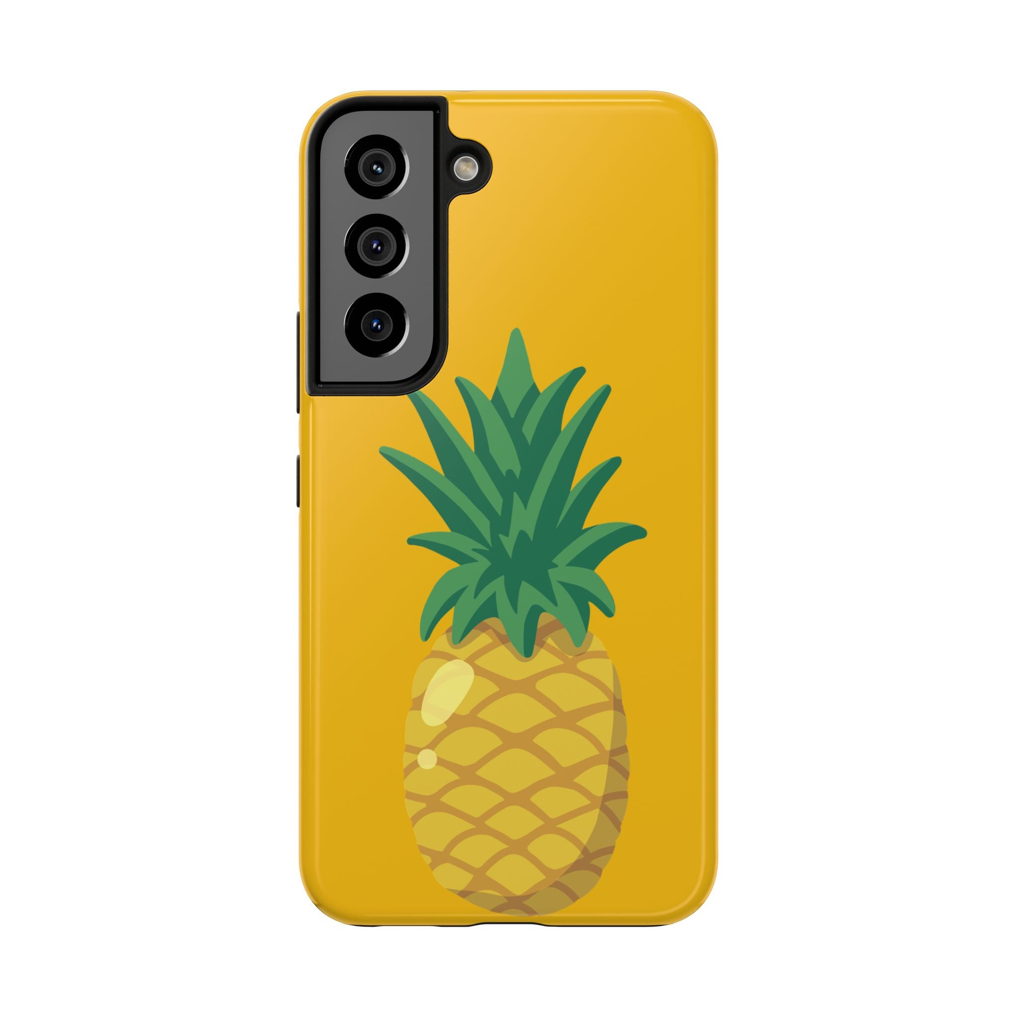 Pineapple Tough Phone Case — Bright Yellow Protective Phone Cover