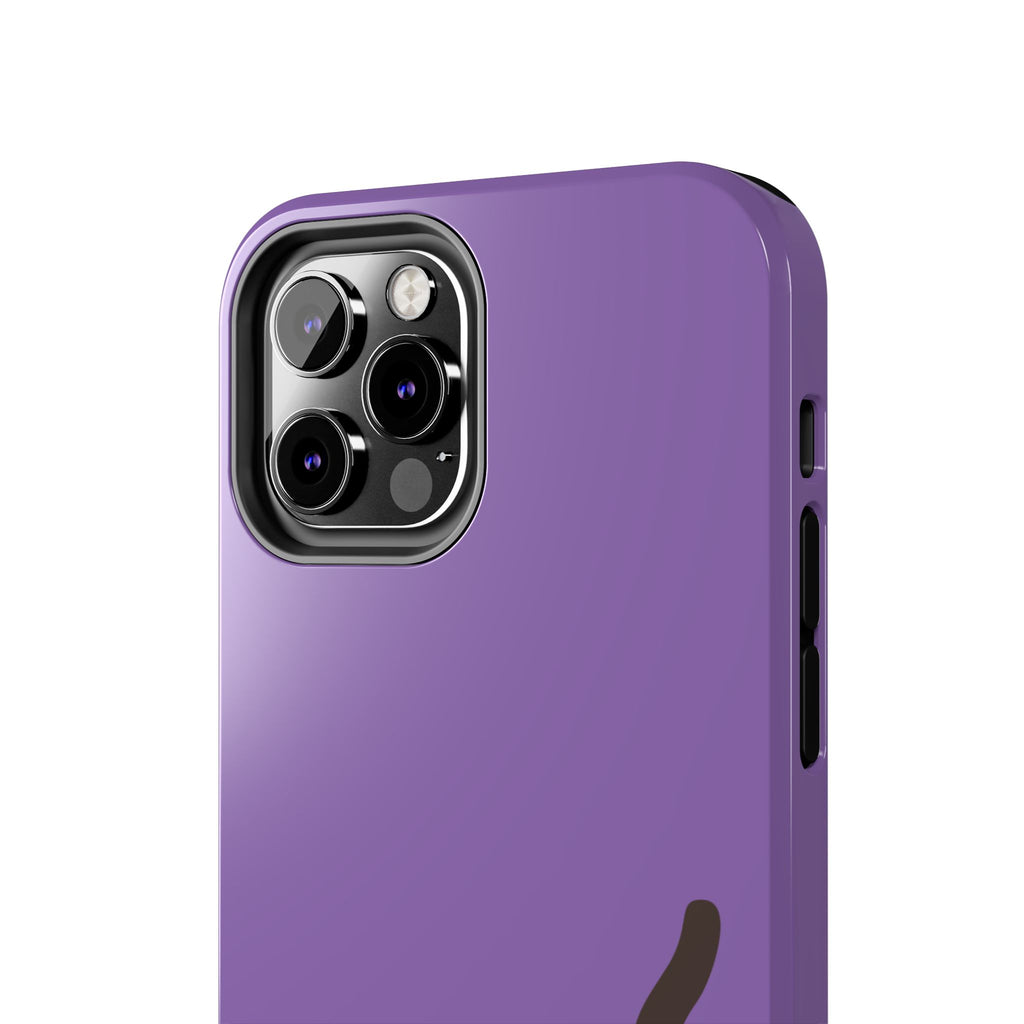 Purple Cute Cat-in-Bread Tough Phone Case — Cute Cat Heart Design