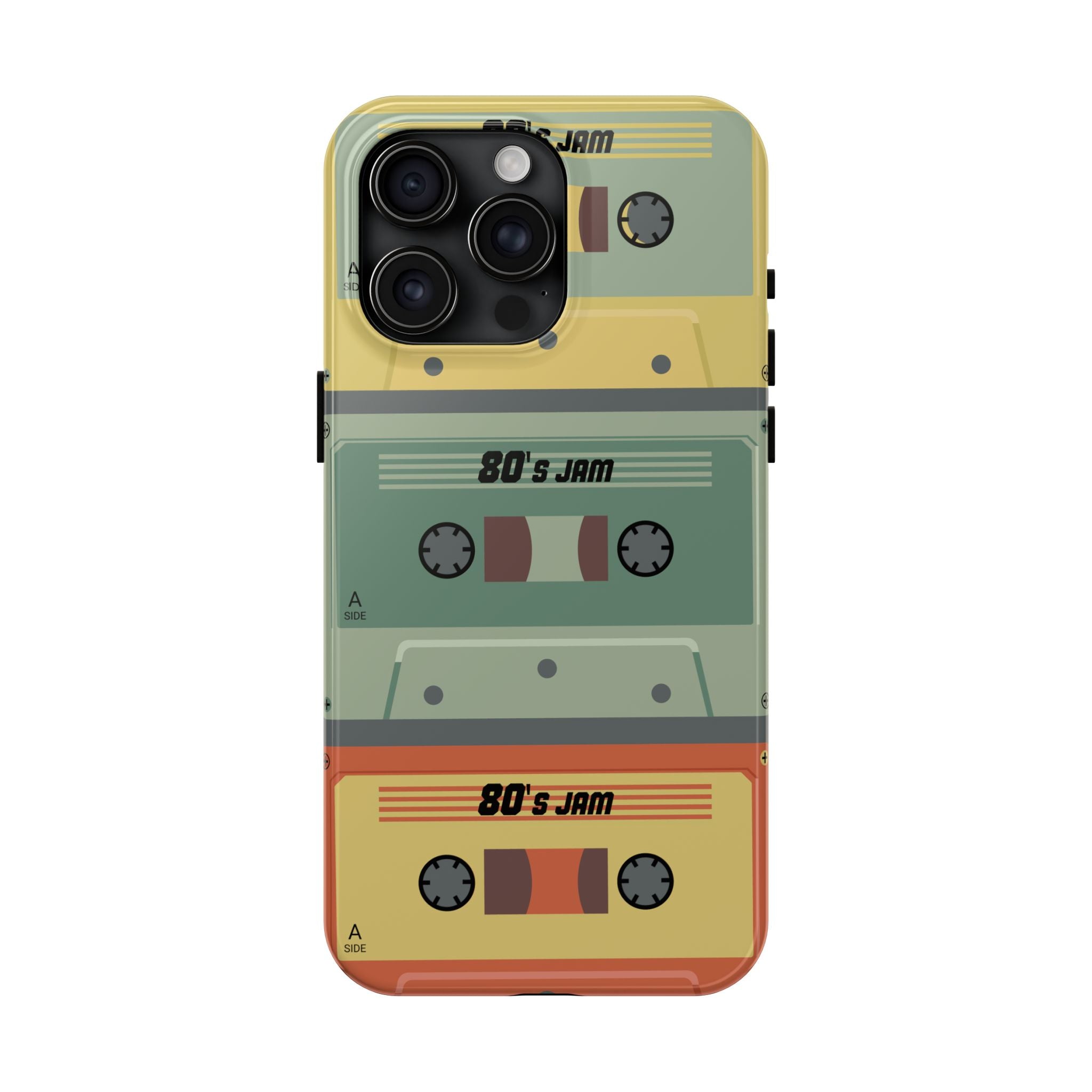 Retro 80s Cassette Tough Phone Case — "80's Jam" Vintage Tape Design