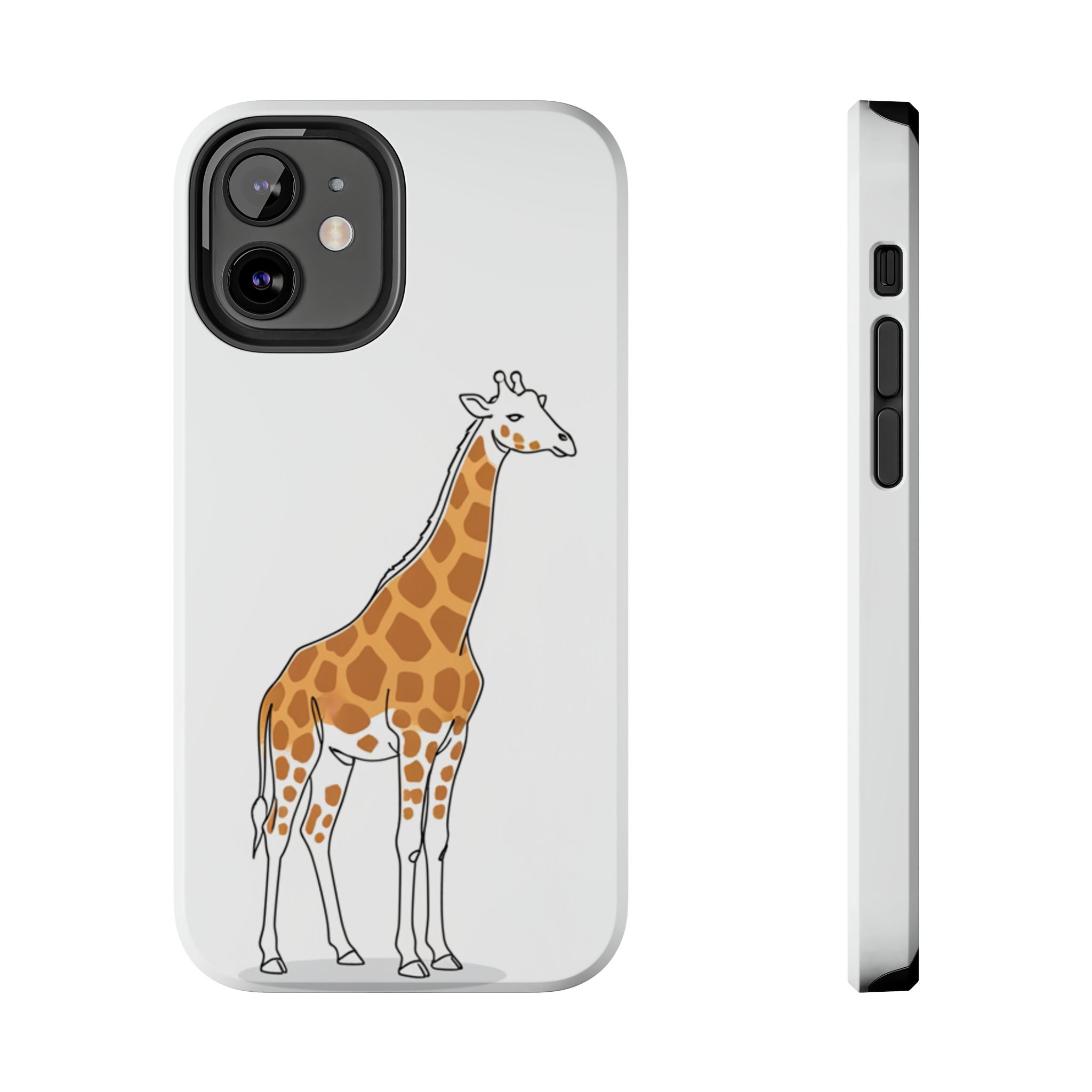 Giraffe Tough Phone Case — Cute Safari Animal Protective Cover