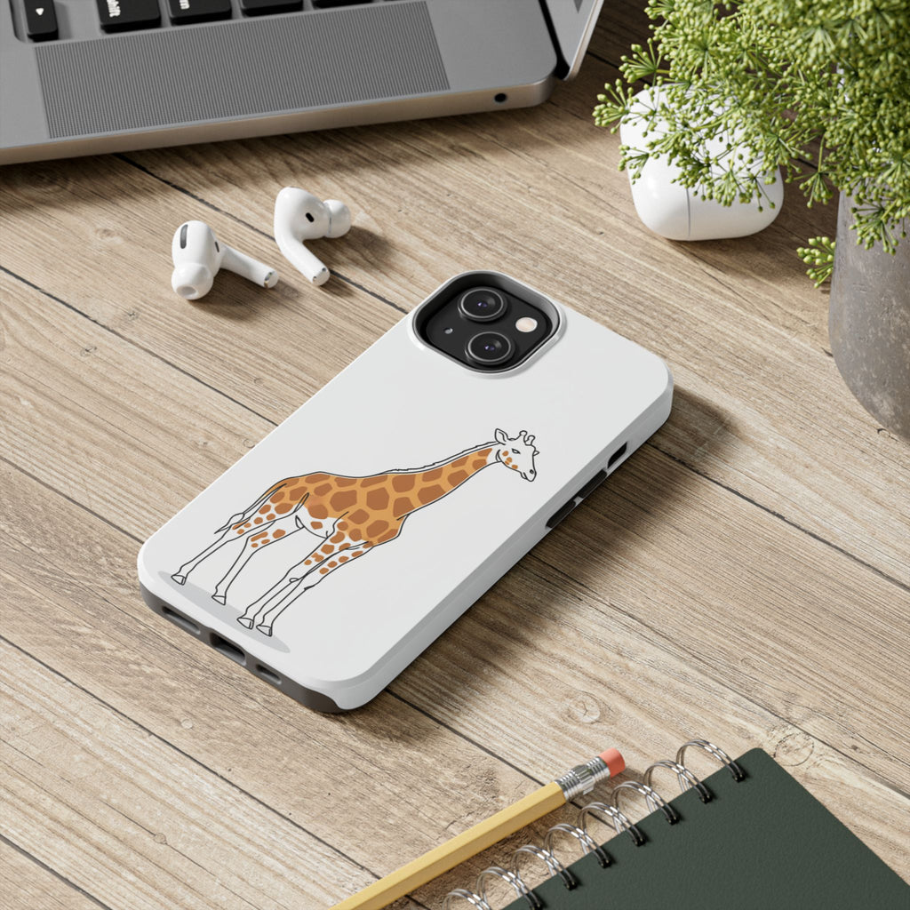 Giraffe Tough Phone Case — Cute Safari Animal Protective Cover
