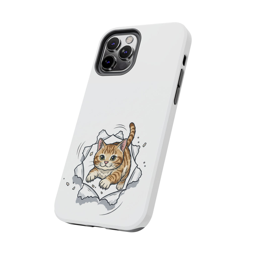 Playful Orange Tabby Cat Phone Case | Tough Phone Case, Protective Cute Kitty