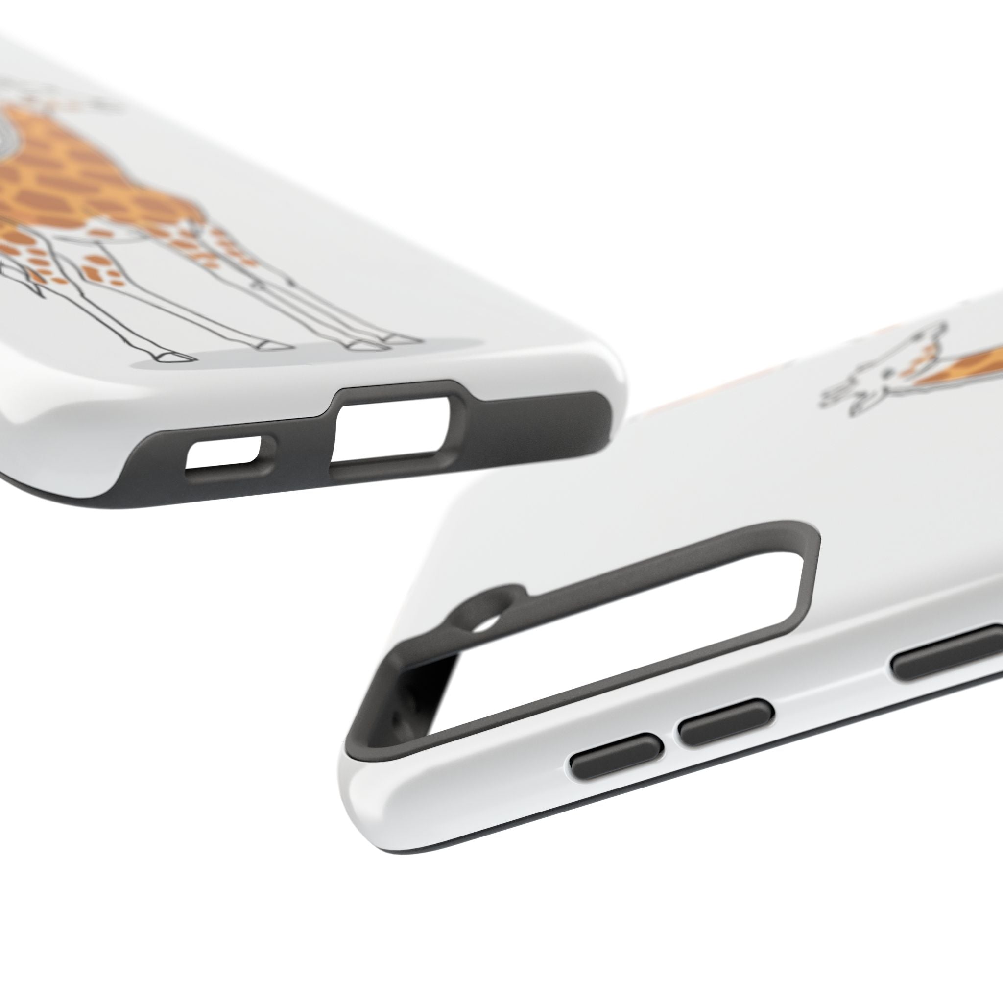 Giraffe Tough Phone Case — Cute Safari Animal Protective Cover