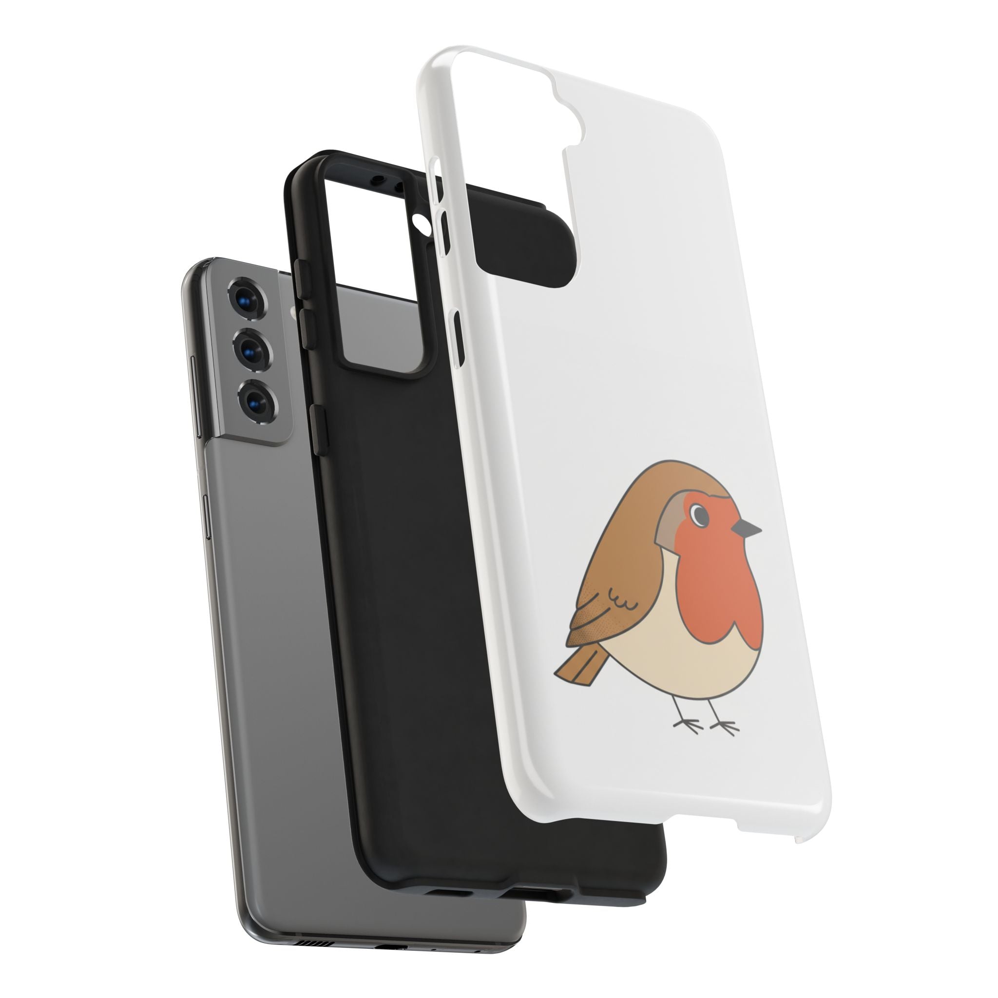 Cute Robin Tough Phone Case — Protective Bird iPhone Case