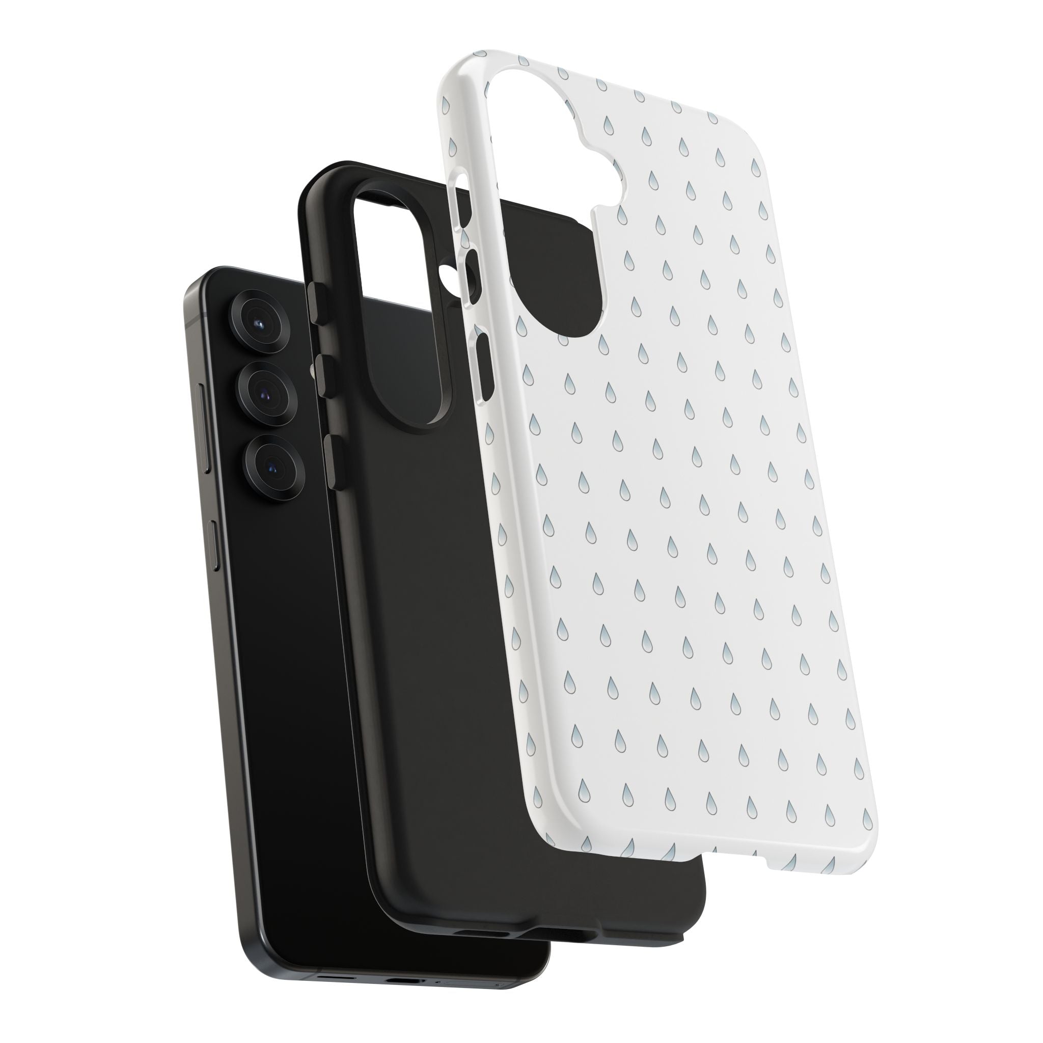 Tough Phone Case — Minimal Raindrop Protective Cover