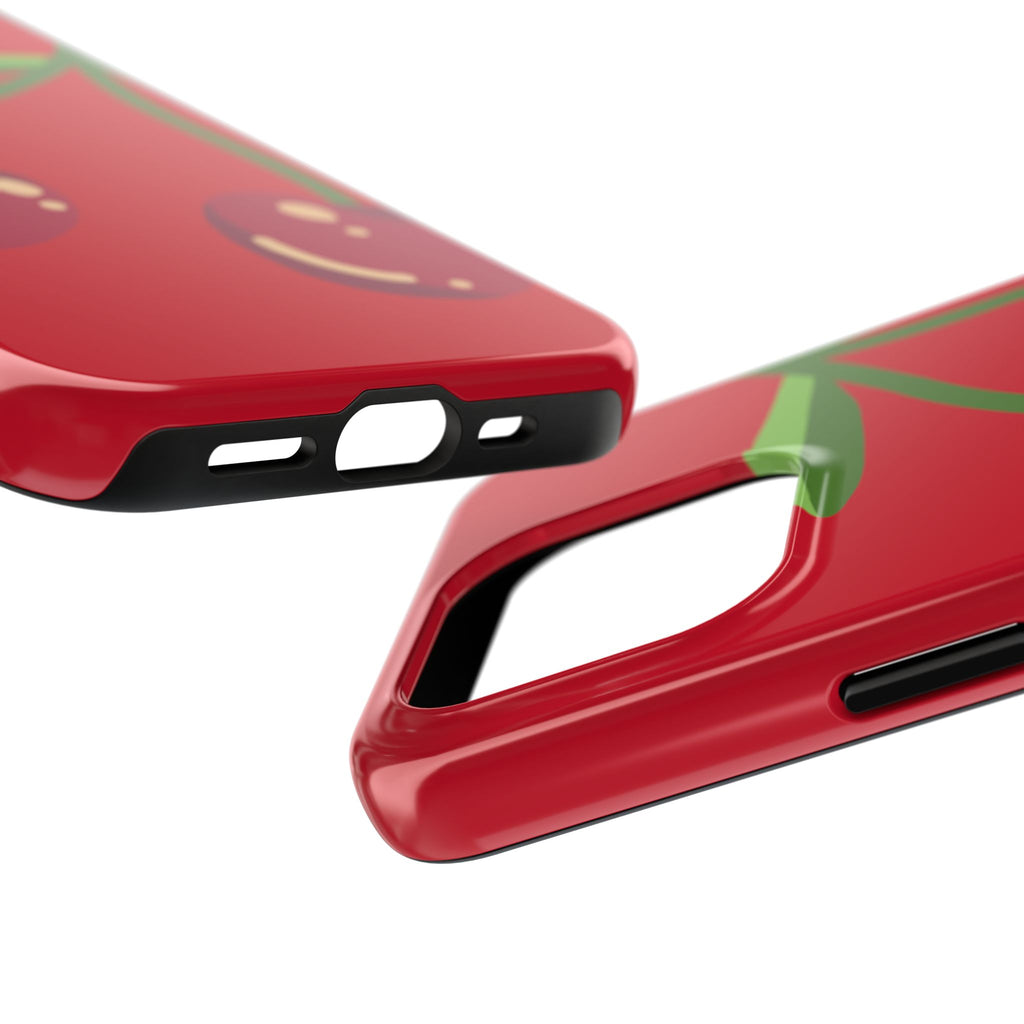 Cherry Red Tough Phone Case — Cute Retro Fruit iPhone Case