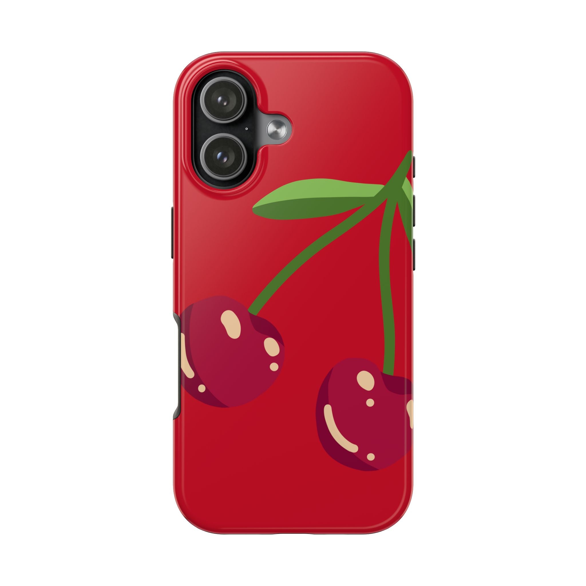 Cherry Red Tough Phone Case — Cute Retro Fruit iPhone Case