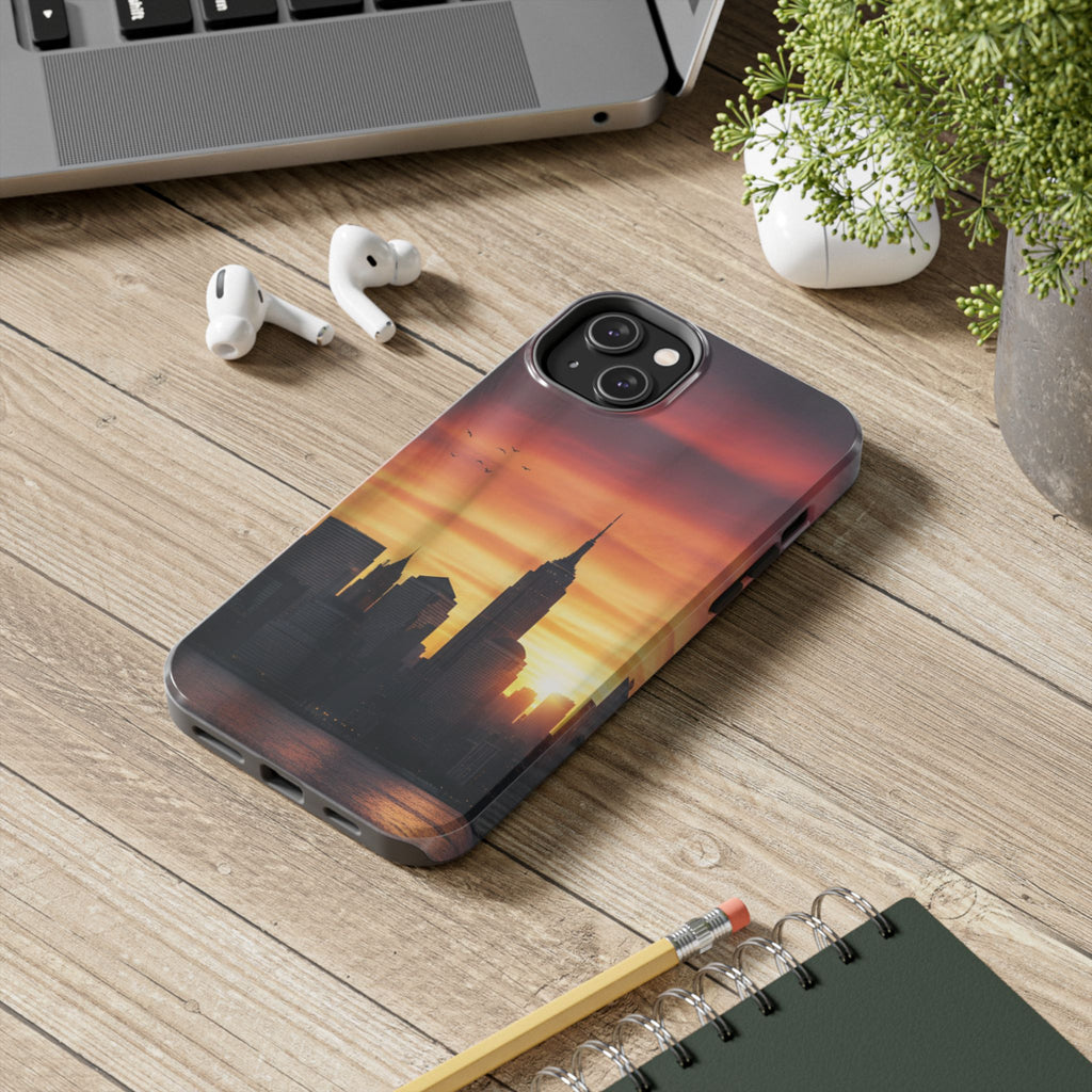 Tough Phone Case — NYC Skyline Sunset Protective Cover