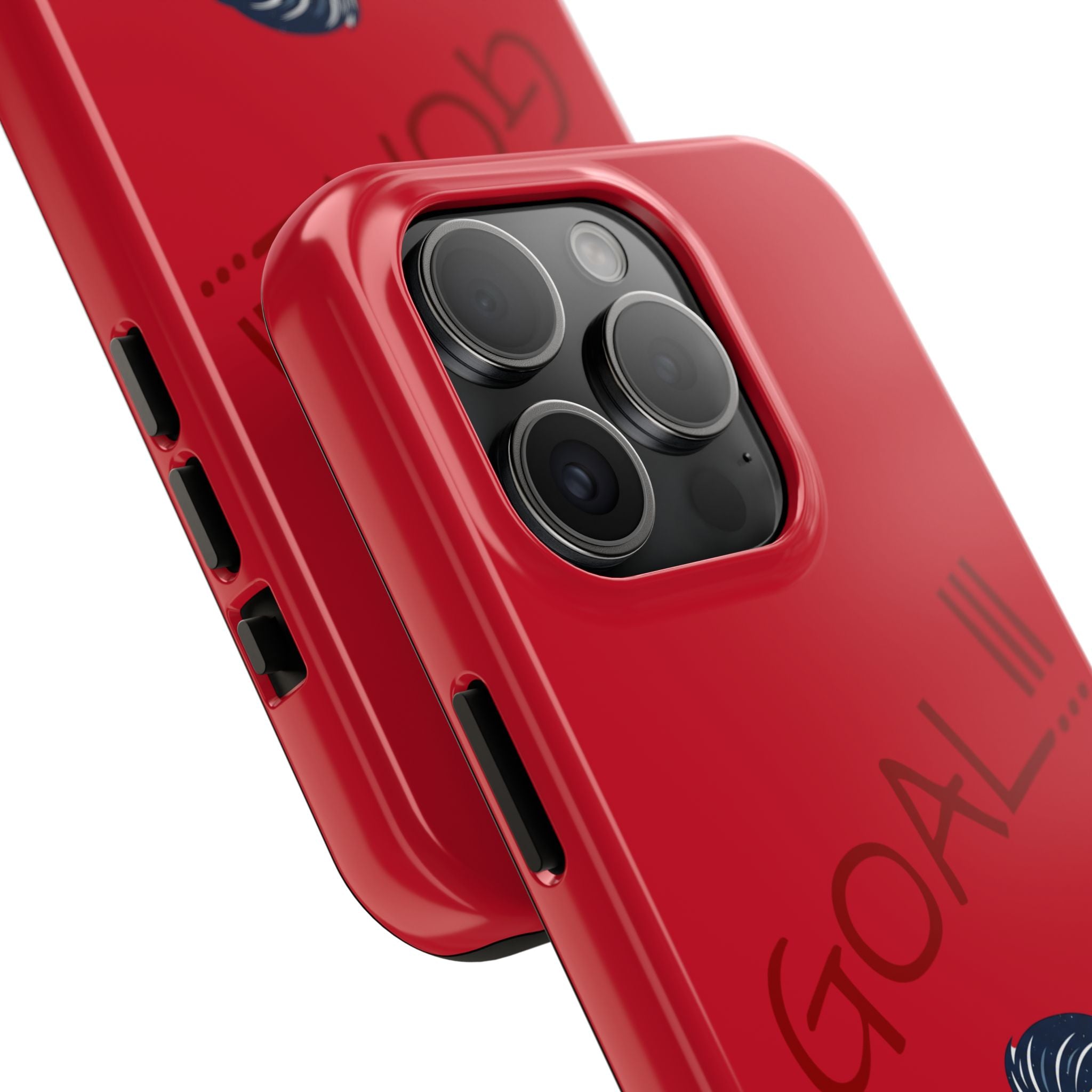 Phone Case — 'GOAL!!!' Cartoon Soccer Player Tough Protective Case