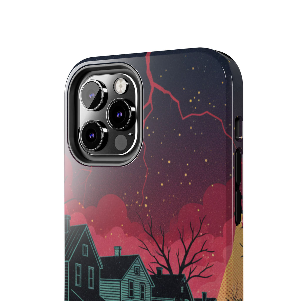 Tough Phone Case — Nostalgic Night Bike Ride Sky Design