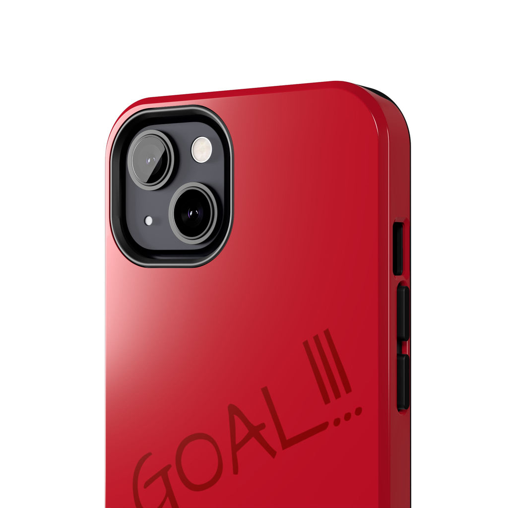 Phone Case — 'GOAL!!!' Cartoon Soccer Player Tough Protective Case