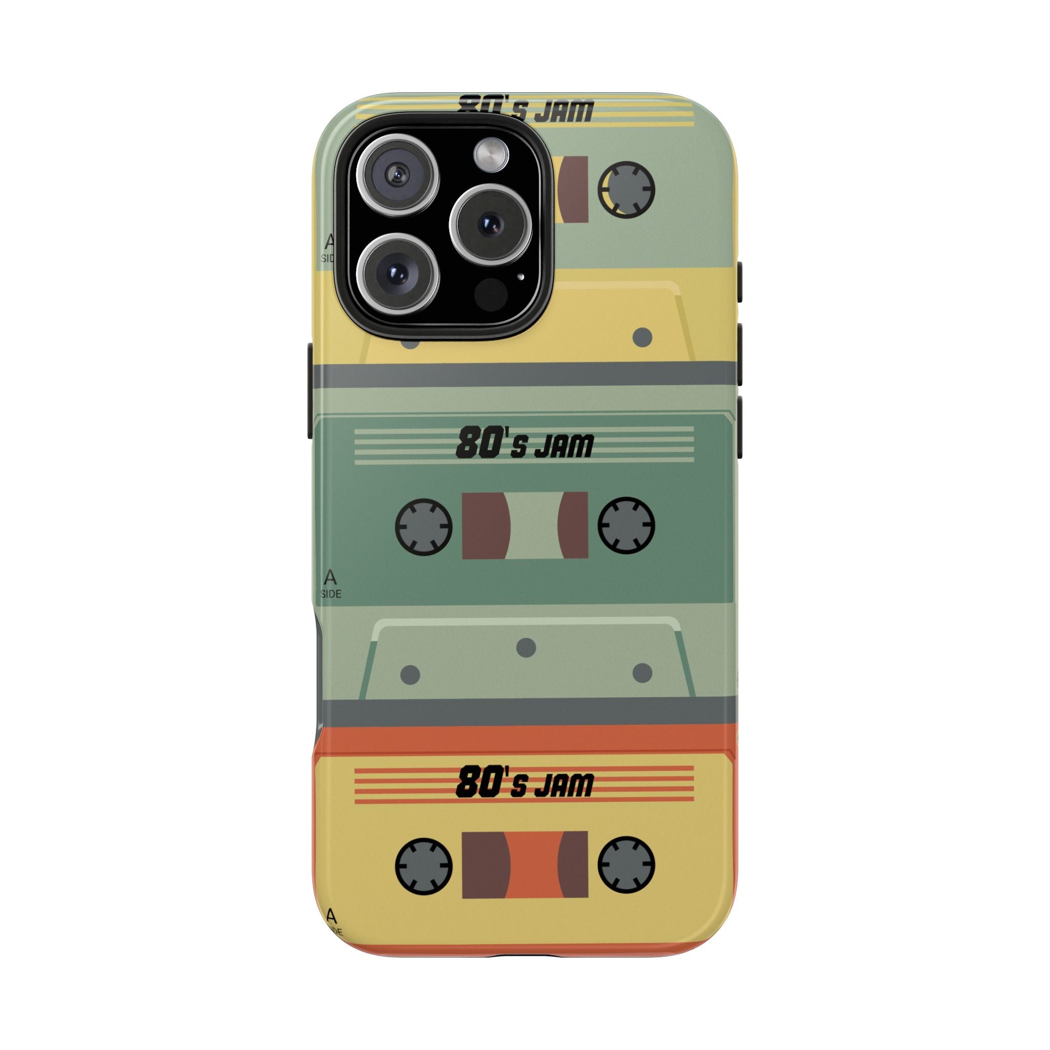 Retro 80s Cassette Tough Phone Case — "80's Jam" Vintage Tape Design