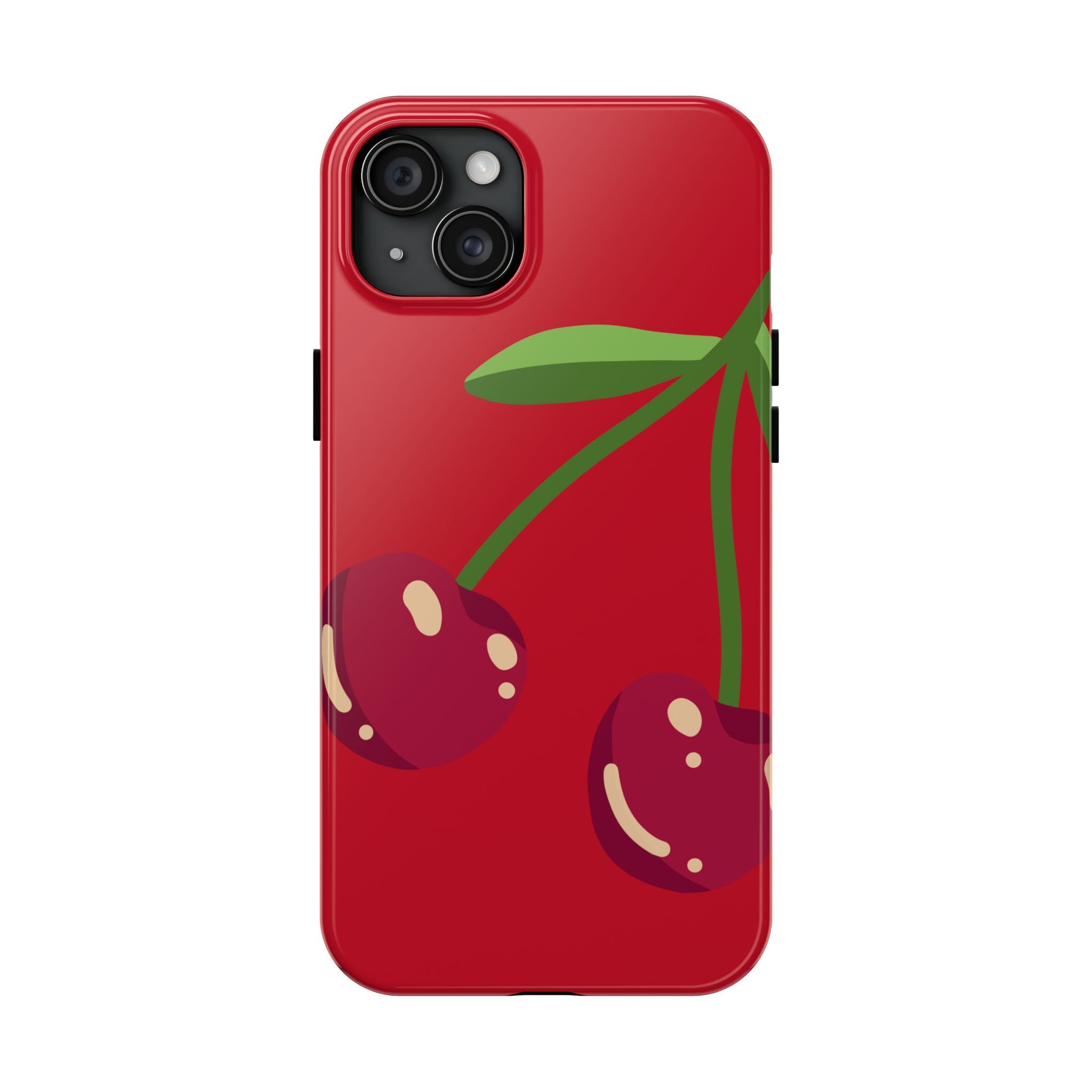 Cherry Red Tough Phone Case — Cute Retro Fruit iPhone Case