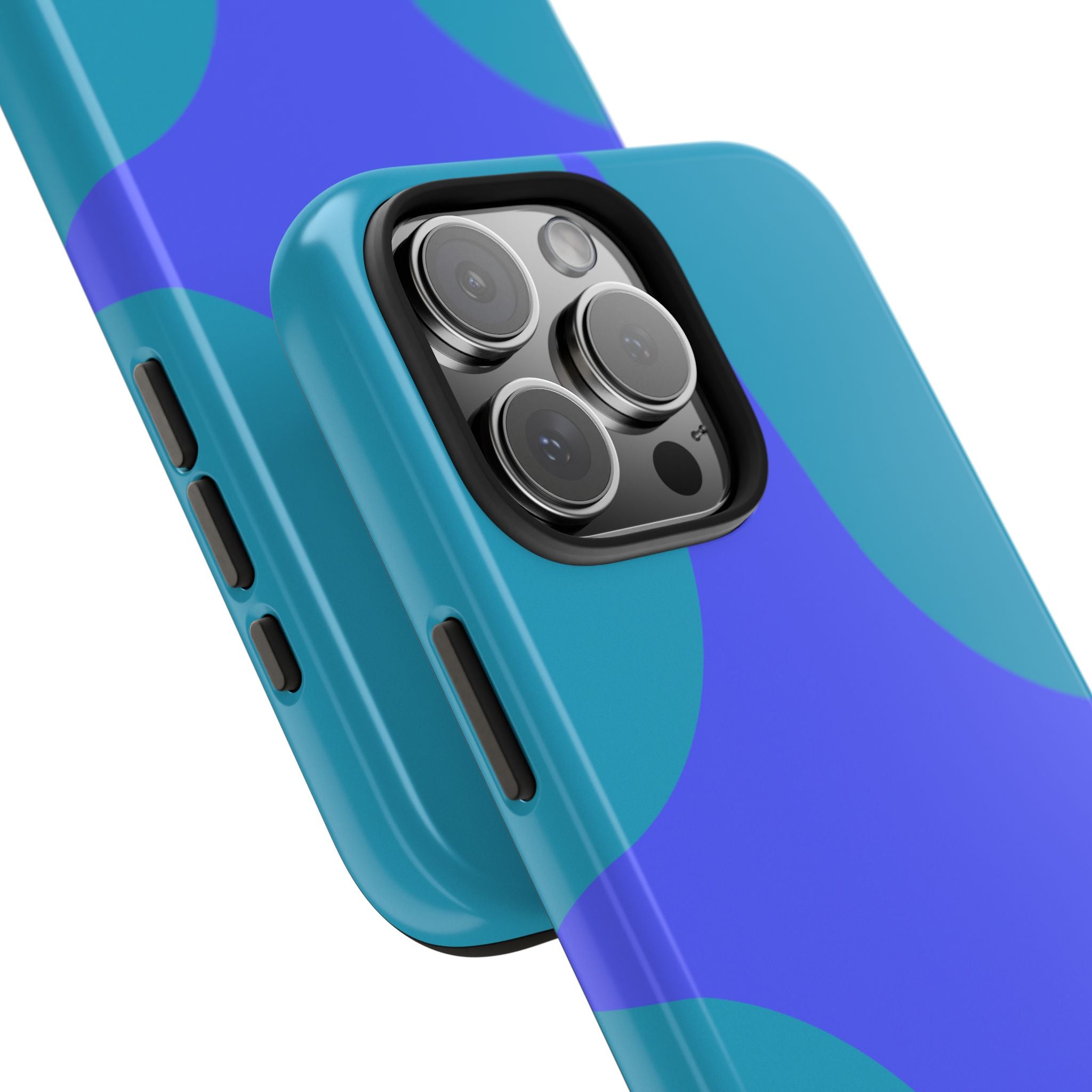 Teal & Indigo Starburst Tough Phone Case — Durable Protective Phone Case