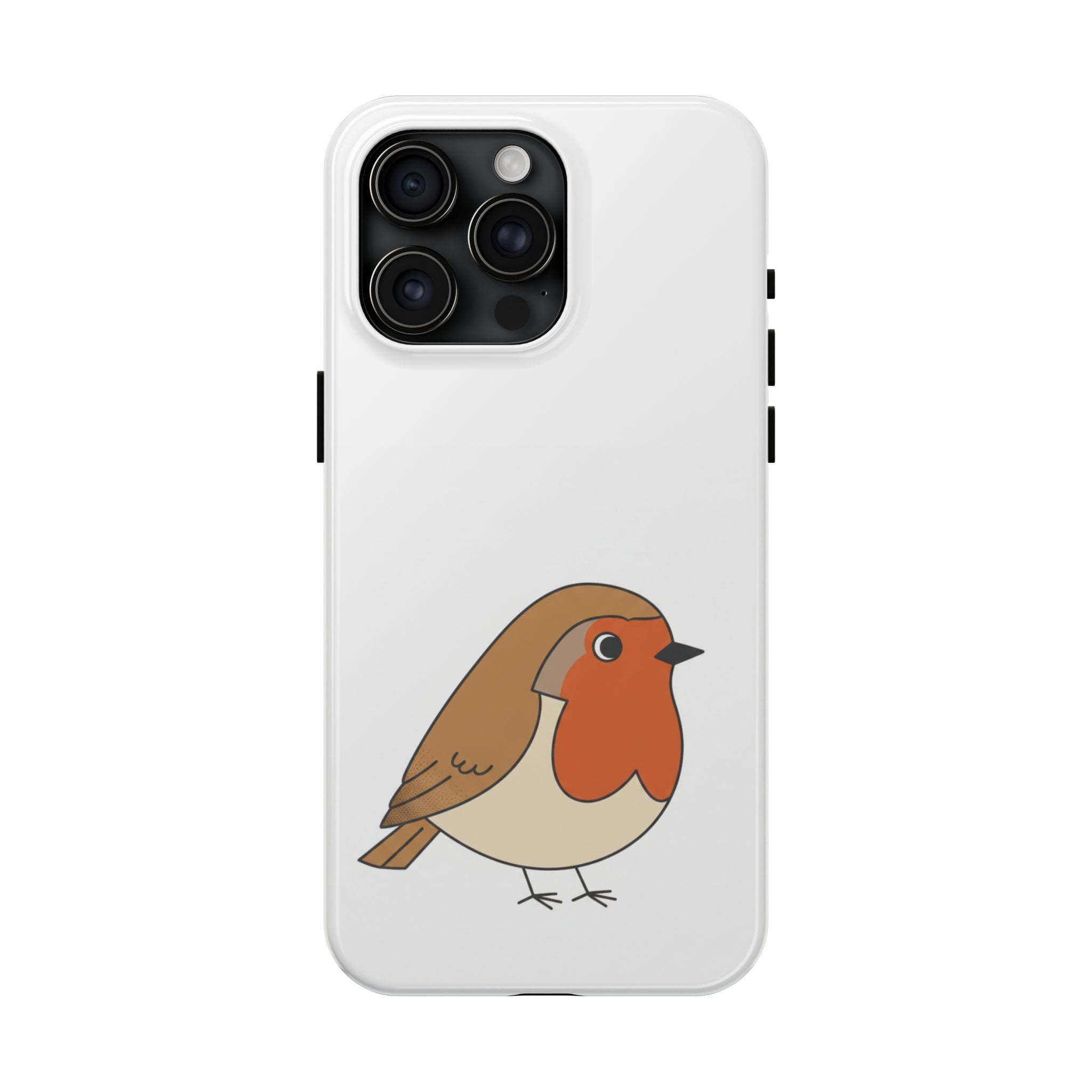 Cute Robin Tough Phone Case — Protective Bird iPhone Case