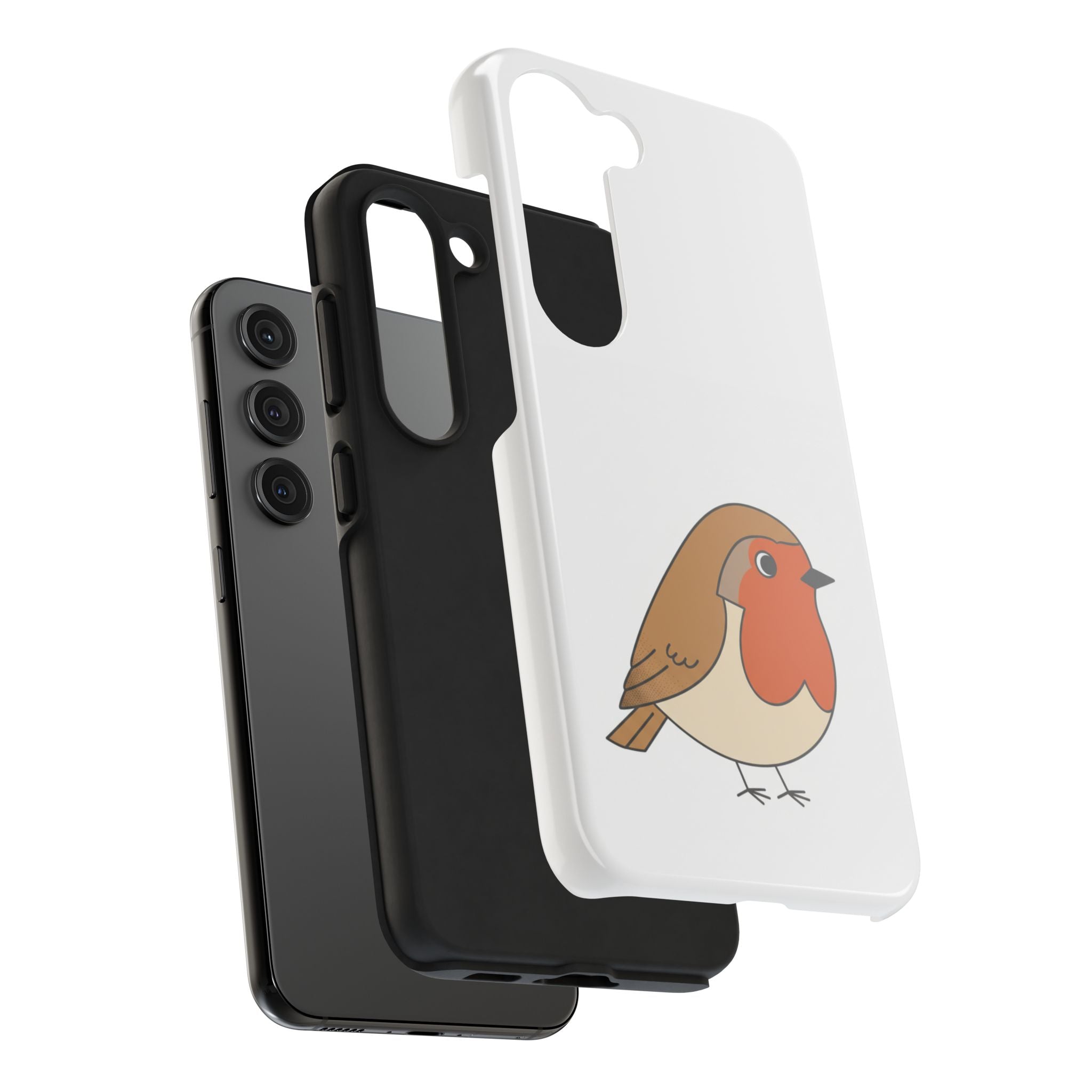Cute Robin Tough Phone Case — Protective Bird iPhone Case