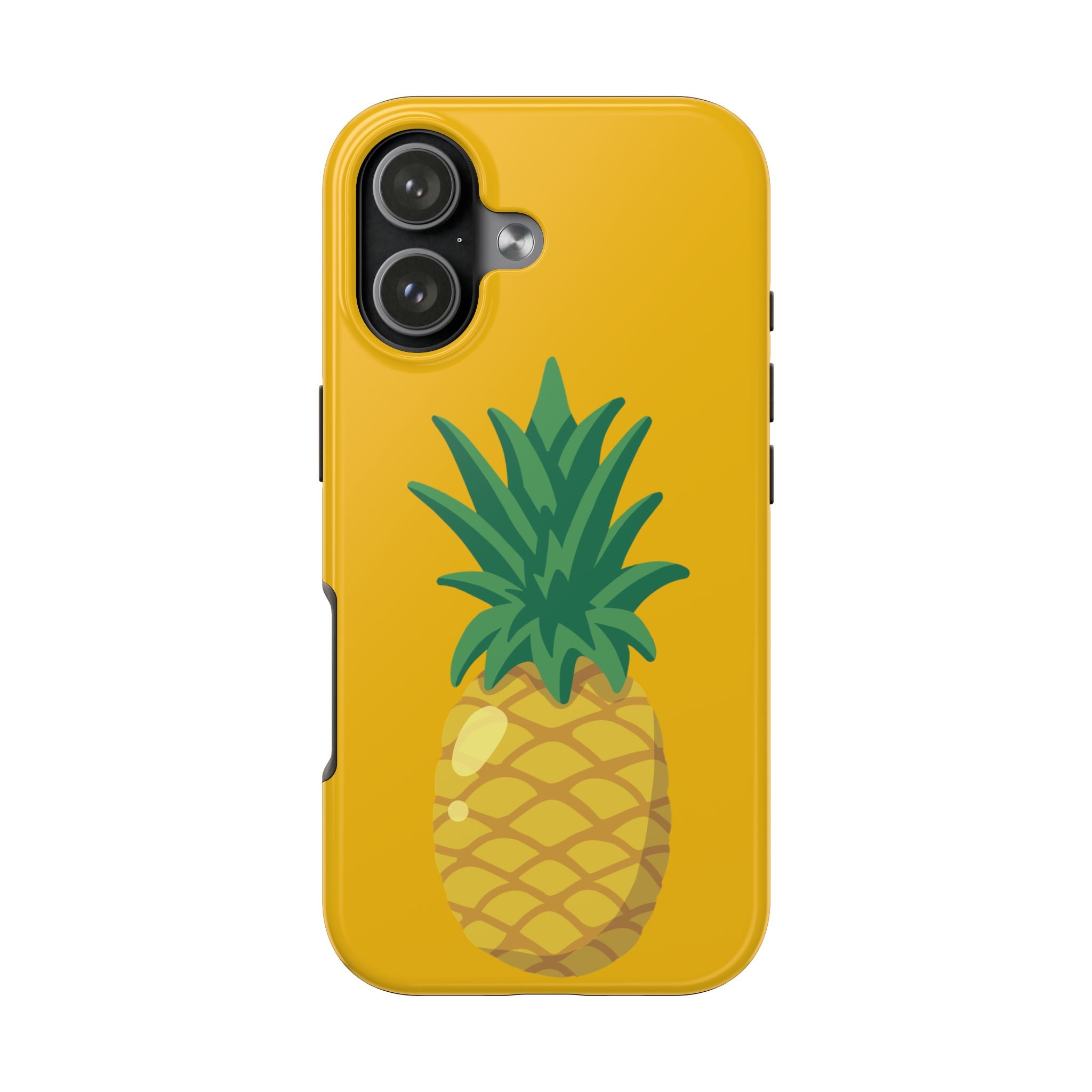 Pineapple Tough Phone Case — Bright Yellow Protective Phone Cover