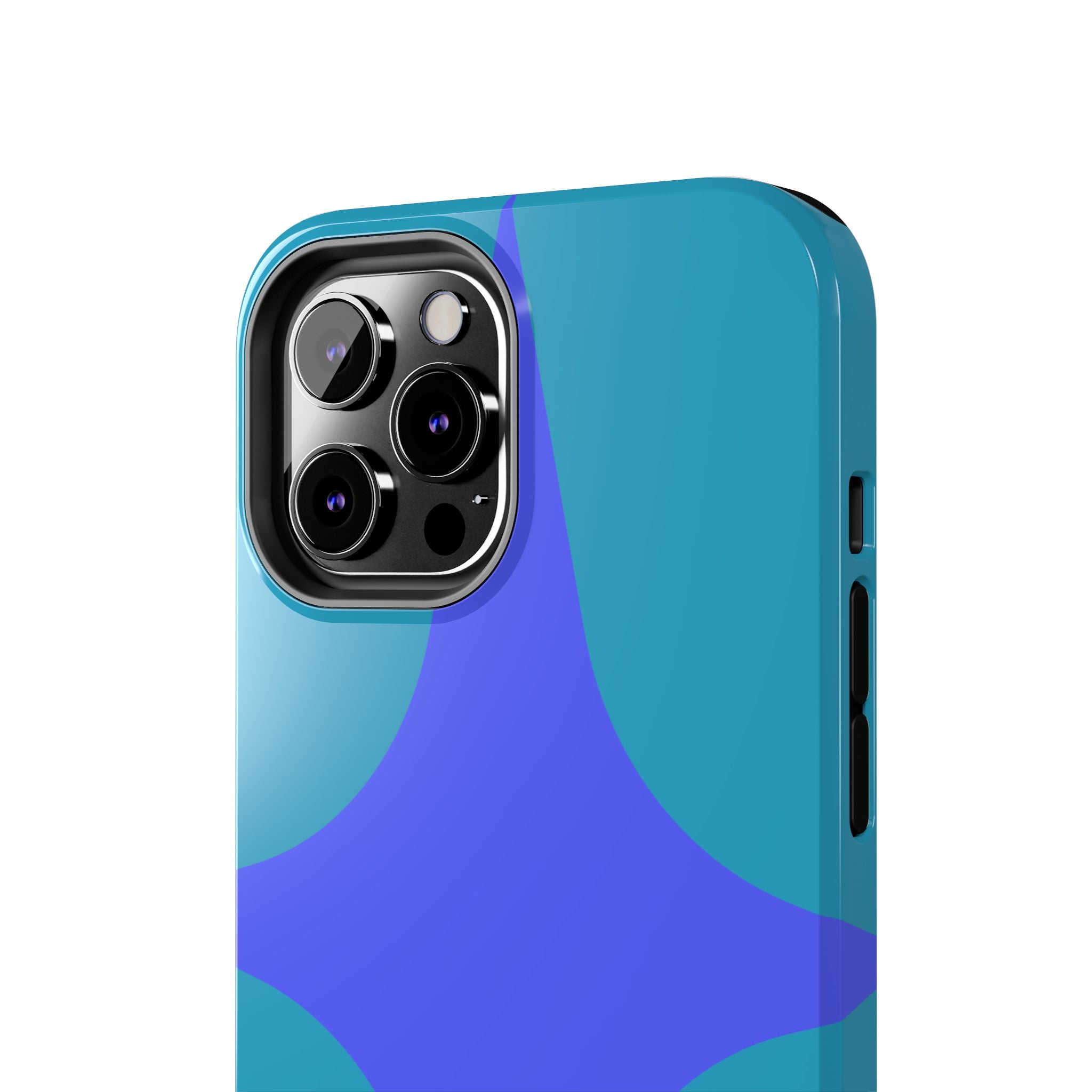Teal & Indigo Starburst Tough Phone Case — Durable Protective Phone Case