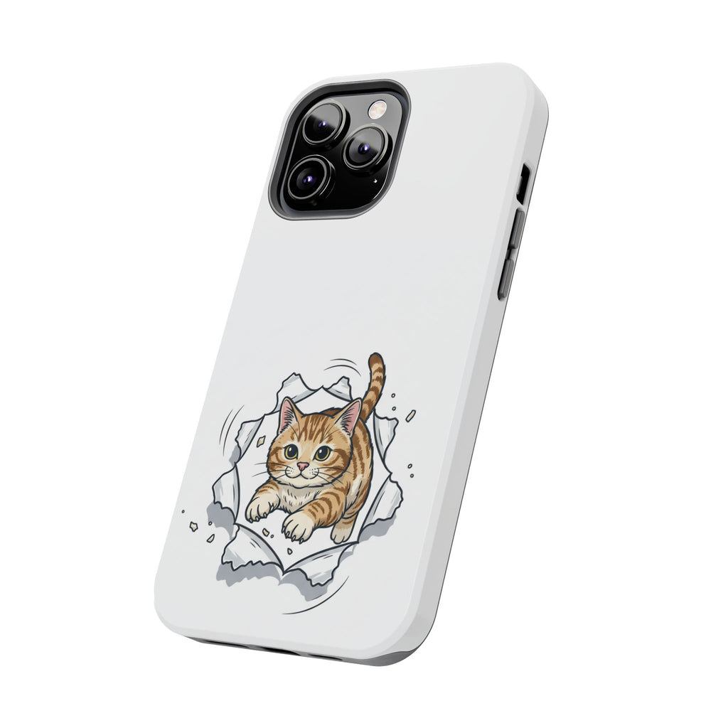 Playful Orange Tabby Cat Phone Case | Tough Phone Case, Protective Cute Kitty