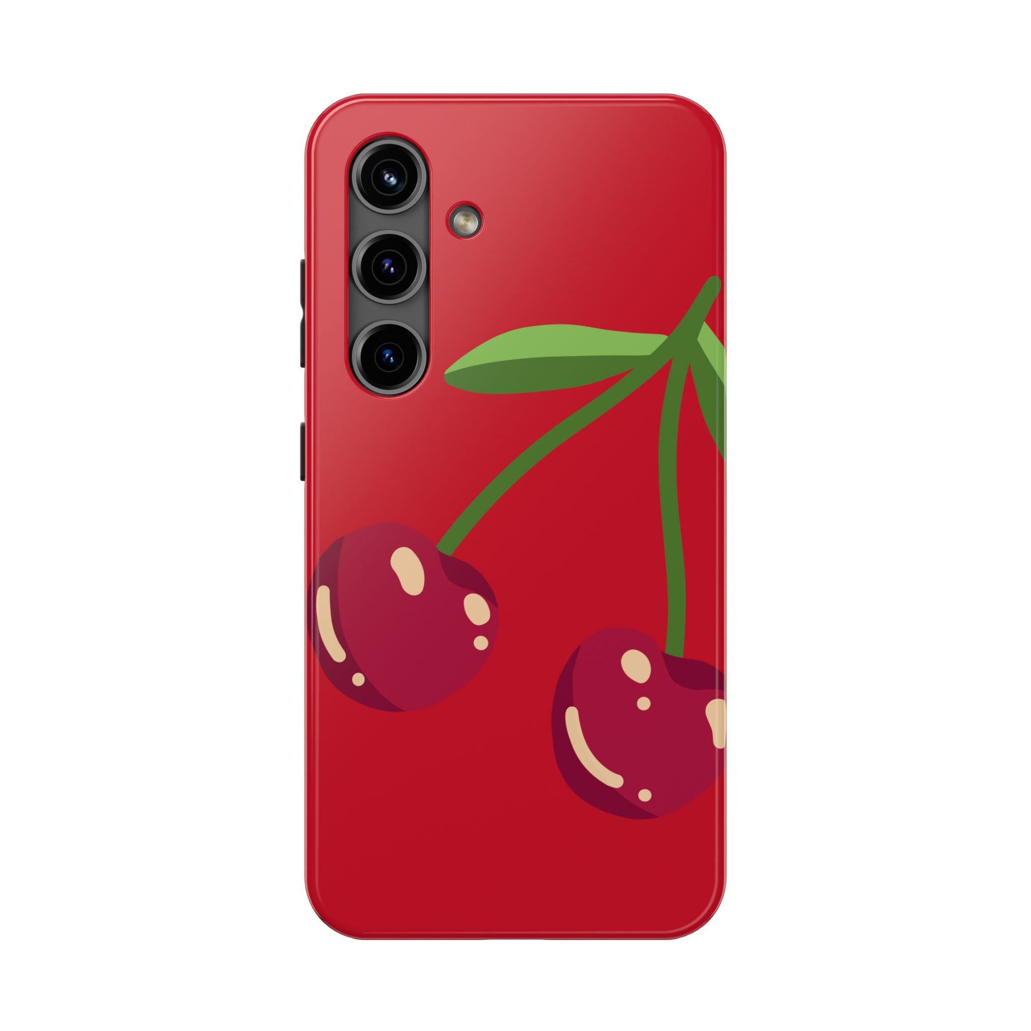 Cherry Red Tough Phone Case — Cute Retro Fruit iPhone Case