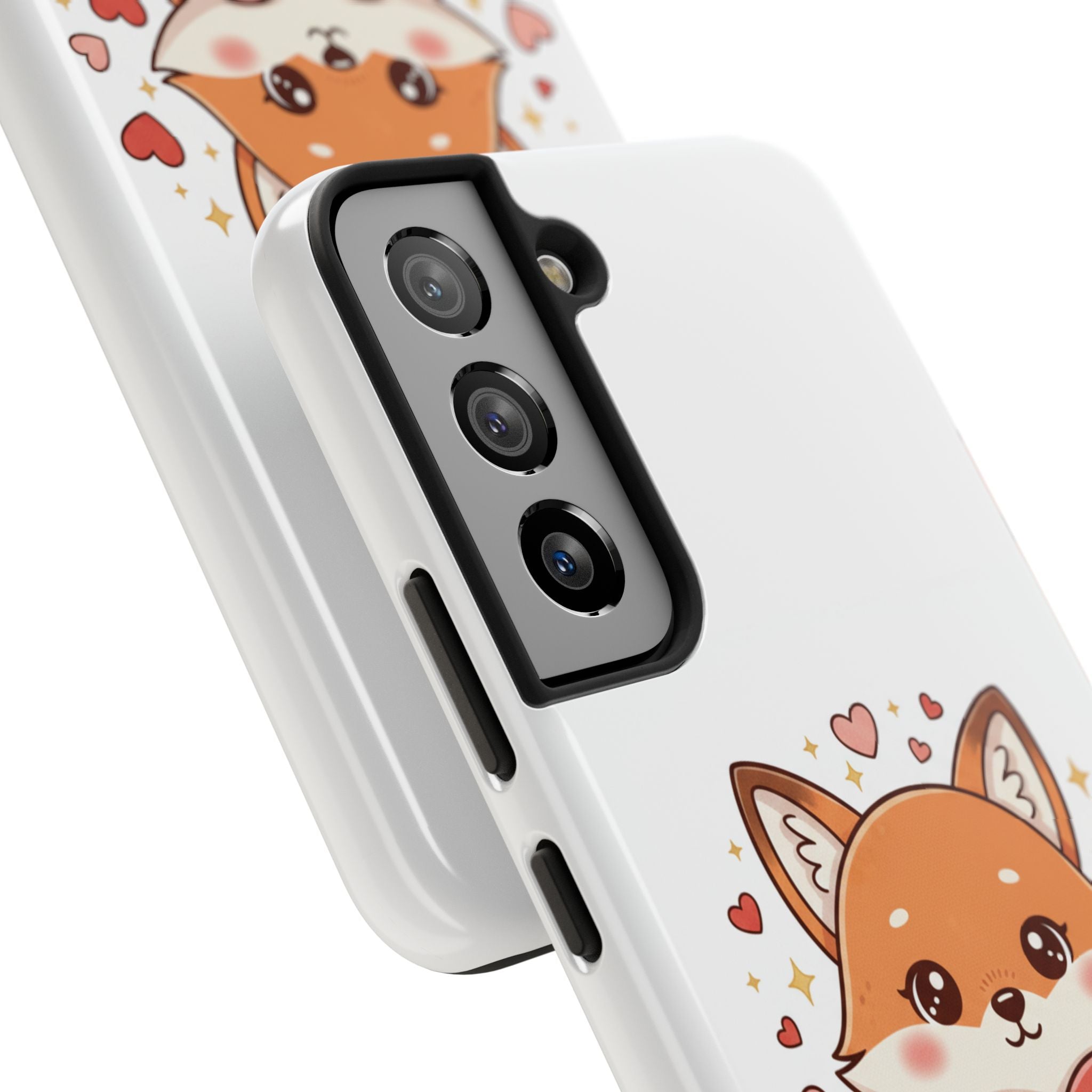 Phone Case — Cute Valentine Fox 'Be Mine' Protective Tough Case