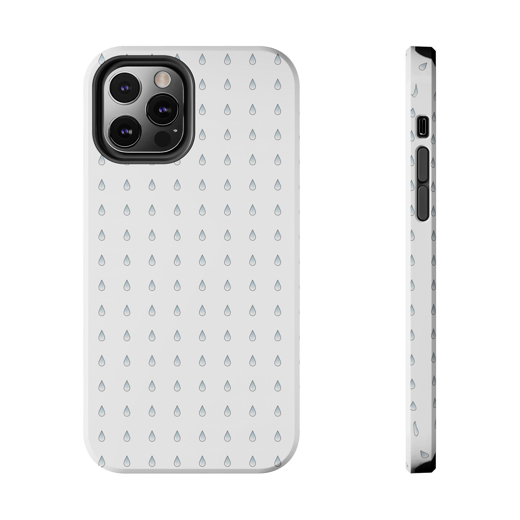 Tough Phone Case — Minimal Raindrop Protective Cover