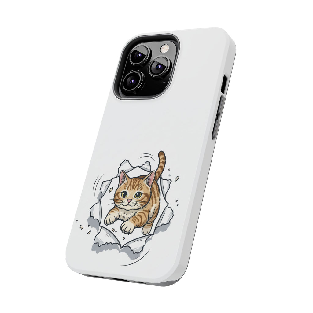Playful Orange Tabby Cat Phone Case | Tough Phone Case, Protective Cute Kitty