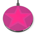 Wireless Charger — Minimal Pink Star Qi Pad