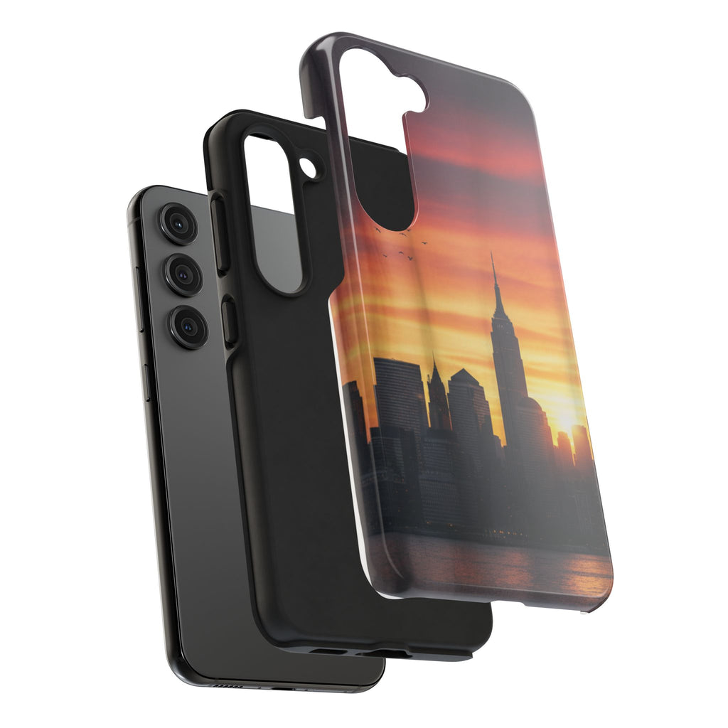 Tough Phone Case — NYC Skyline Sunset Protective Cover
