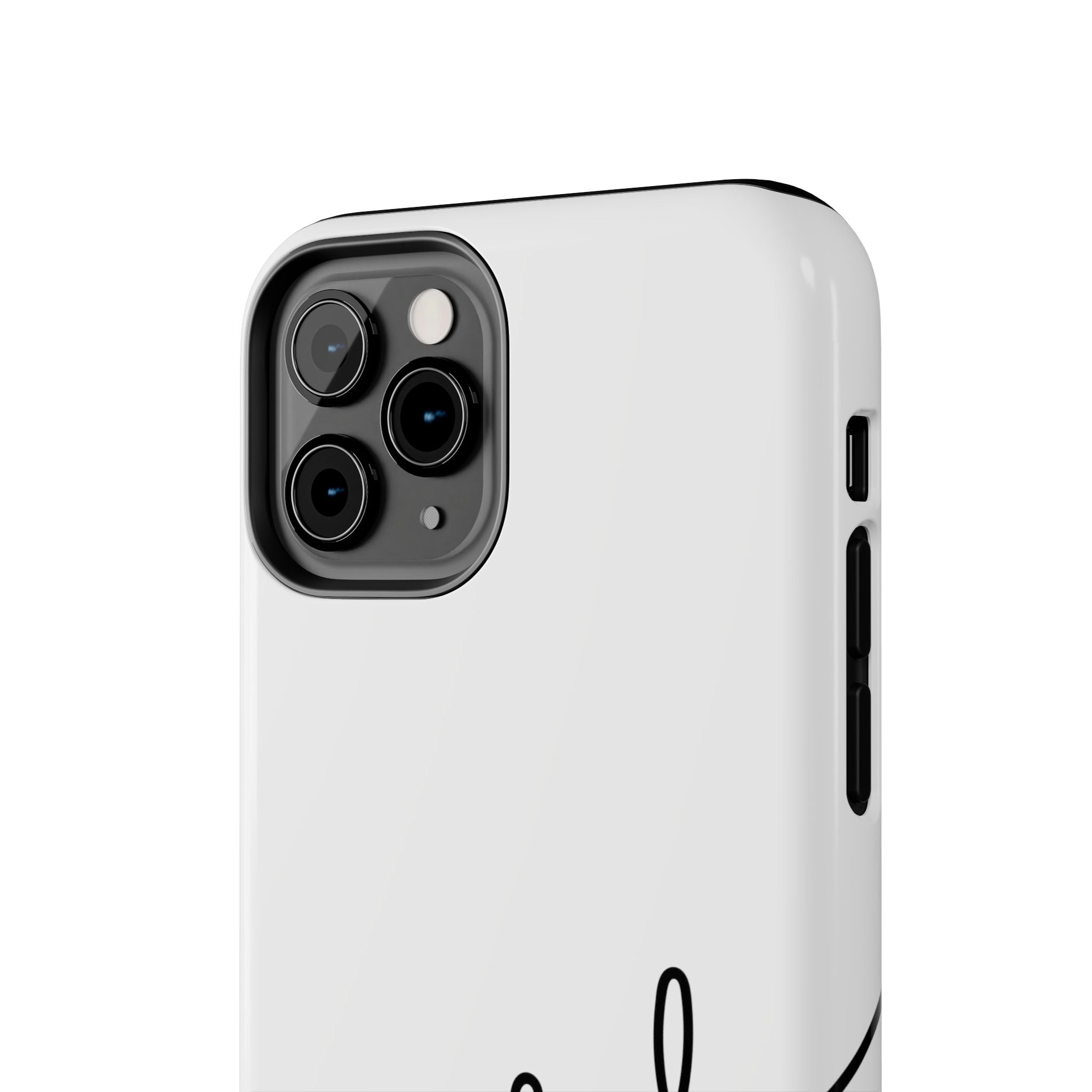 Joyful Tough Phone Case — Minimal Script Protective Phone Cover