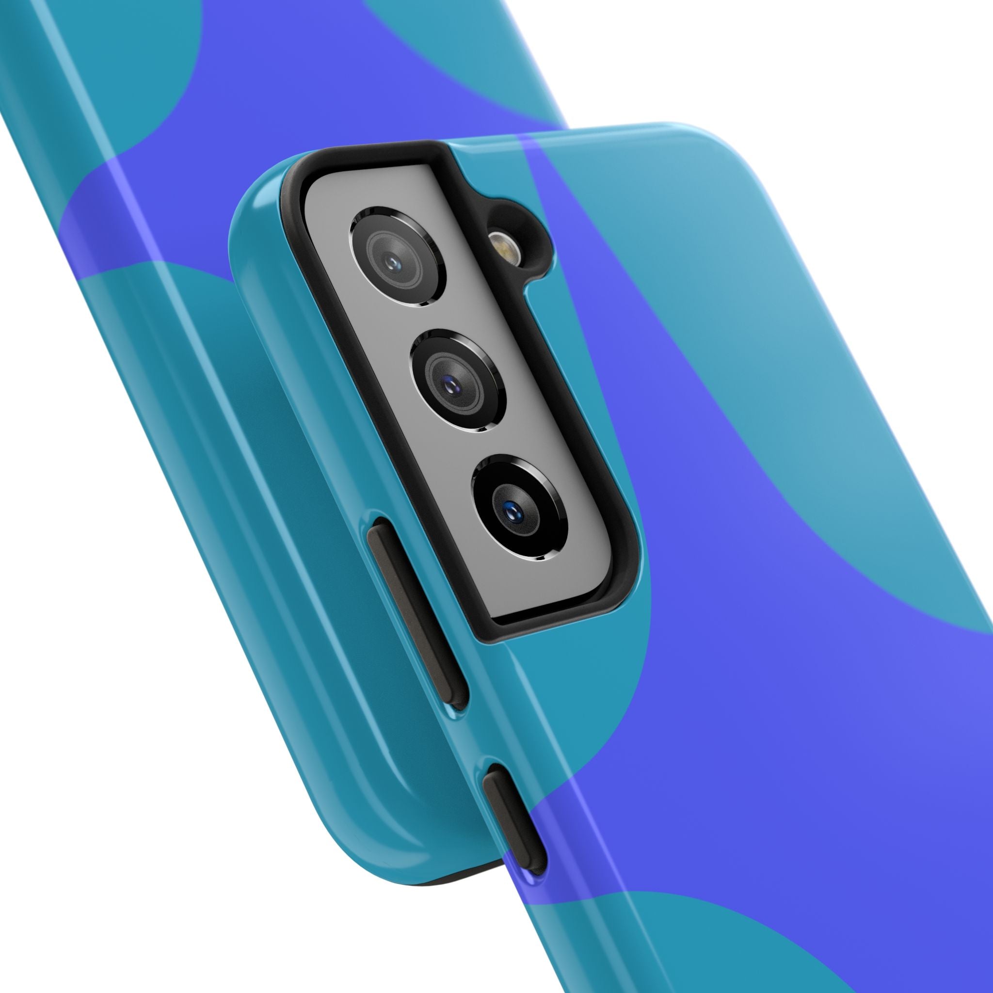Teal & Indigo Starburst Tough Phone Case — Durable Protective Phone Case