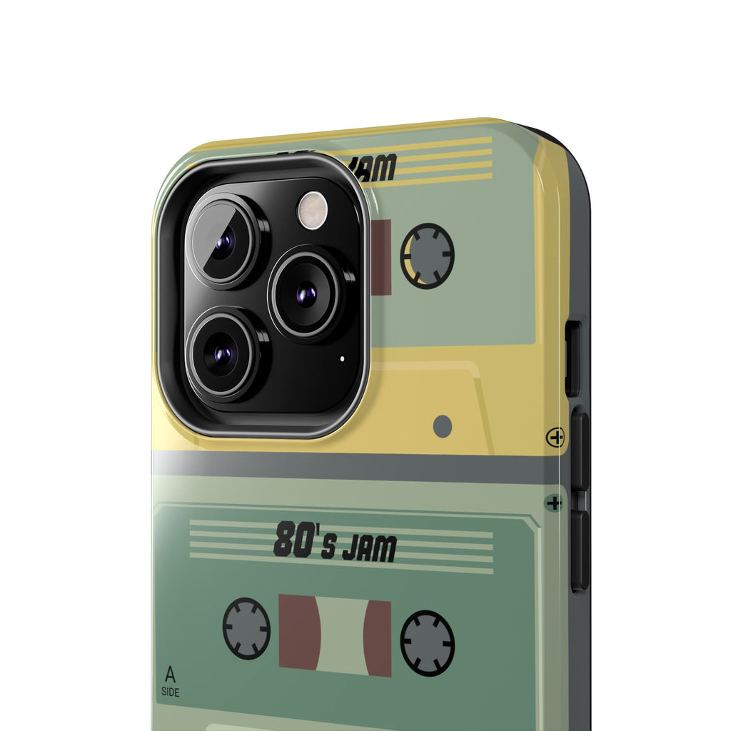 Retro 80s Cassette Tough Phone Case — "80's Jam" Vintage Tape Design