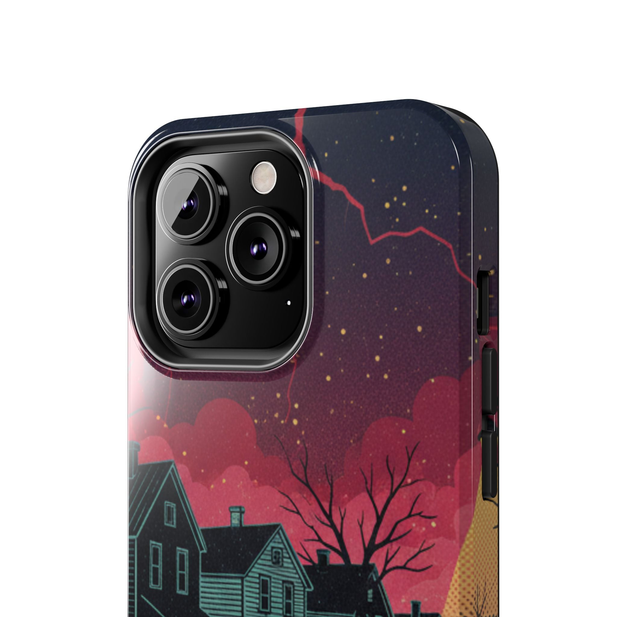 Tough Phone Case — Nostalgic Night Bike Ride Sky Design