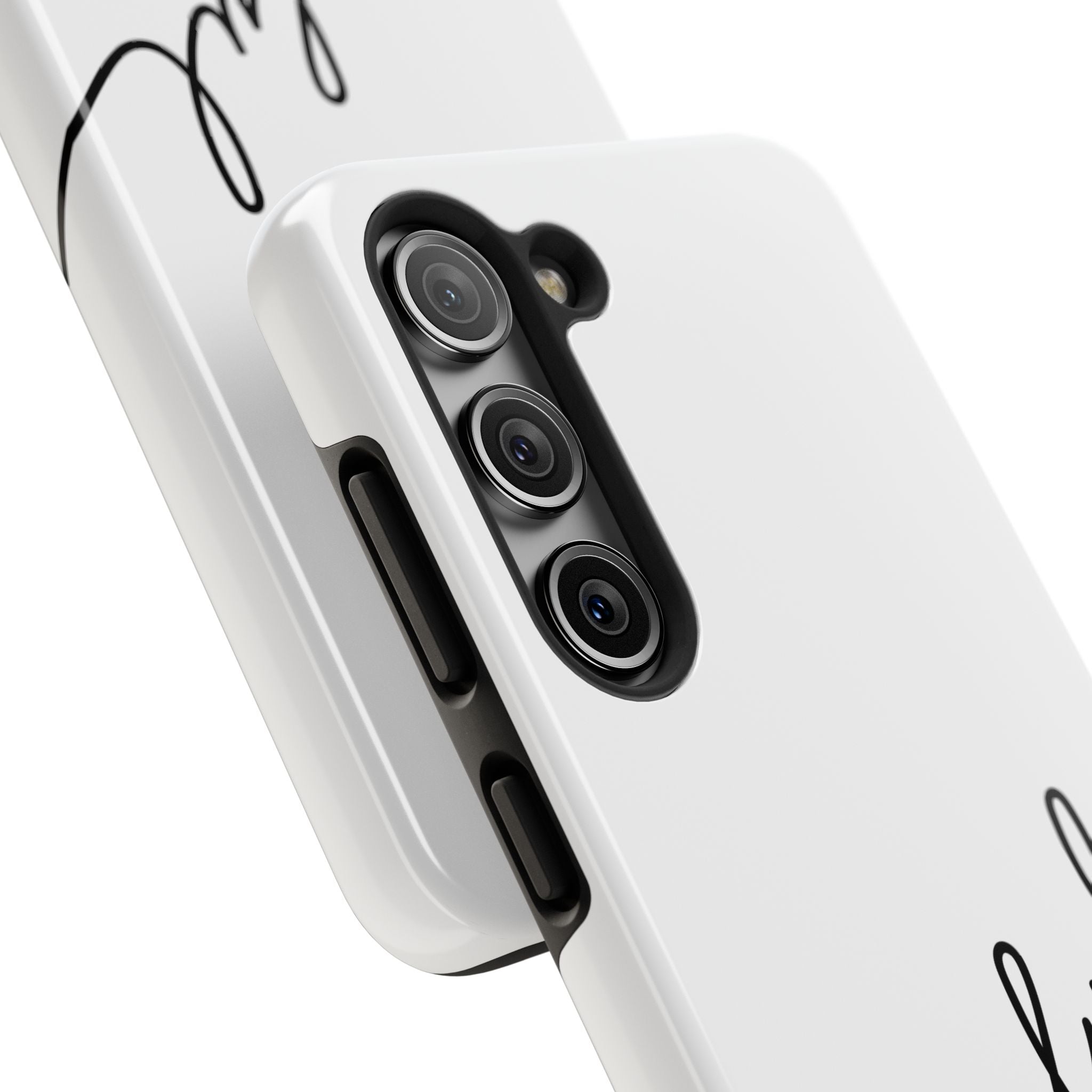 Joyful Tough Phone Case — Minimal Script Protective Phone Cover