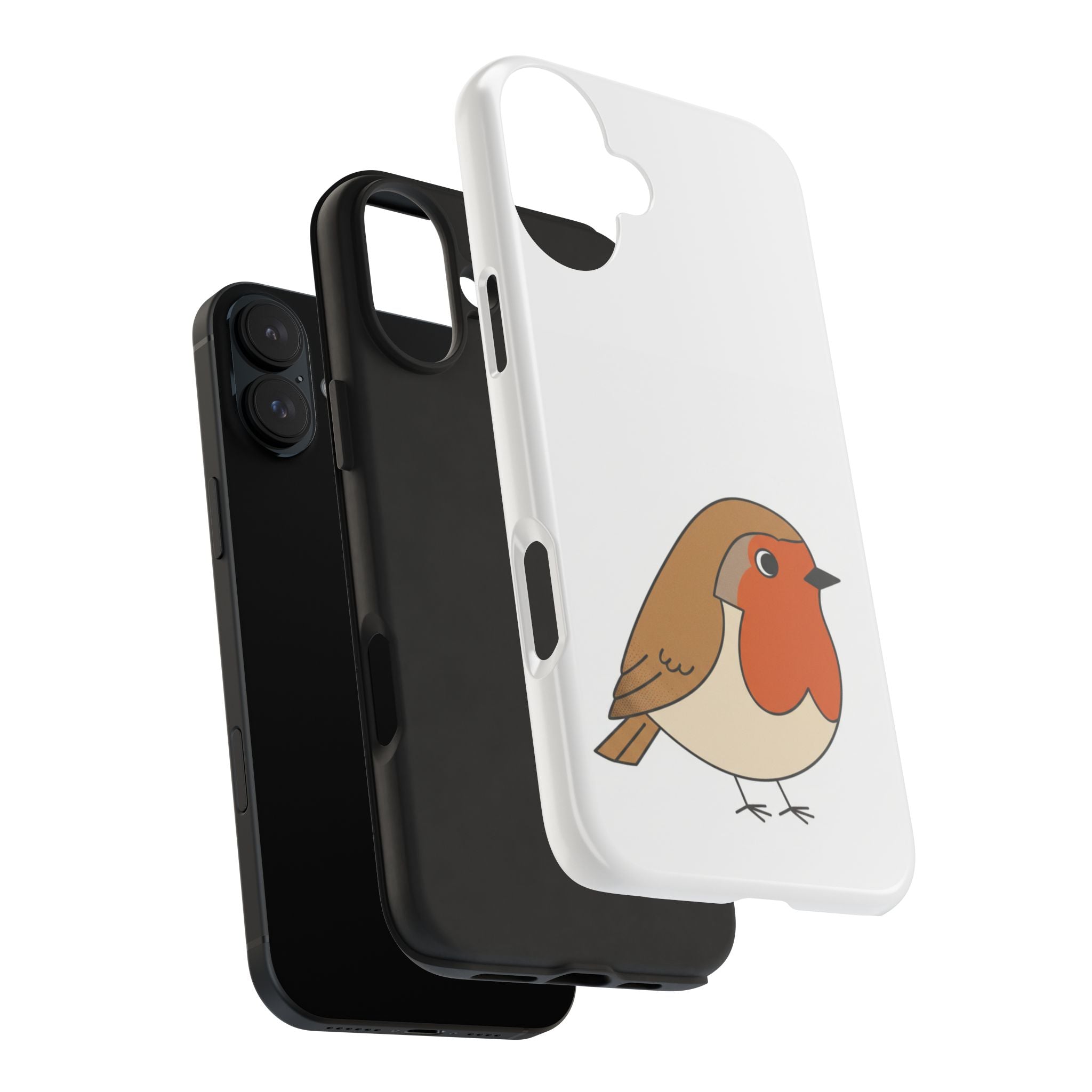 Cute Robin Tough Phone Case — Protective Bird iPhone Case