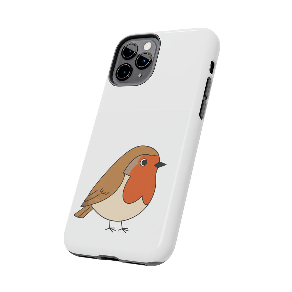 Cute Robin Tough Phone Case — Protective Bird iPhone Case