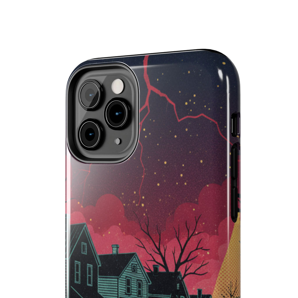 Tough Phone Case — Nostalgic Night Bike Ride Sky Design
