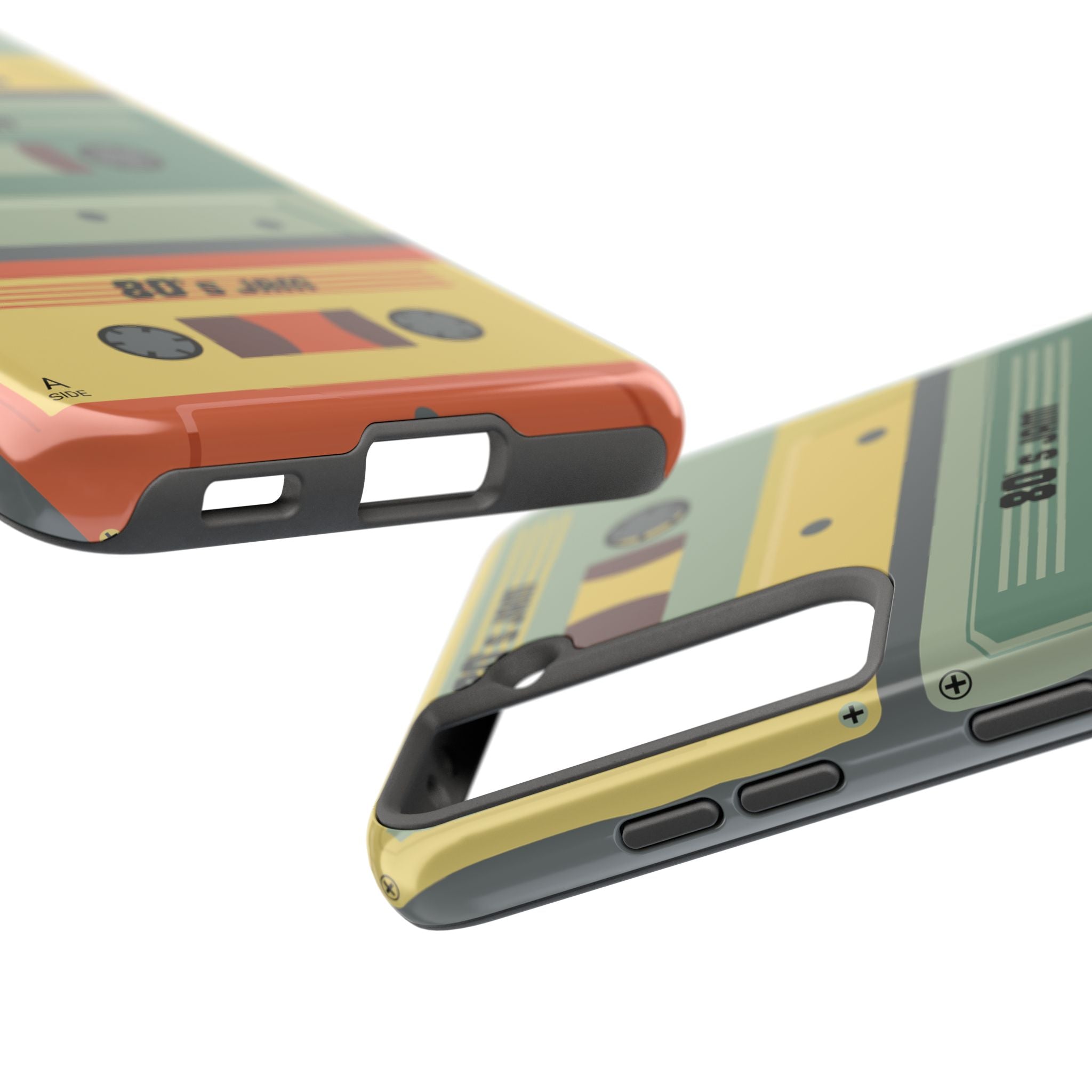 Retro 80s Cassette Tough Phone Case — "80's Jam" Vintage Tape Design