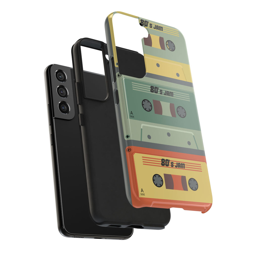 Retro 80s Cassette Tough Phone Case — "80's Jam" Vintage Tape Design