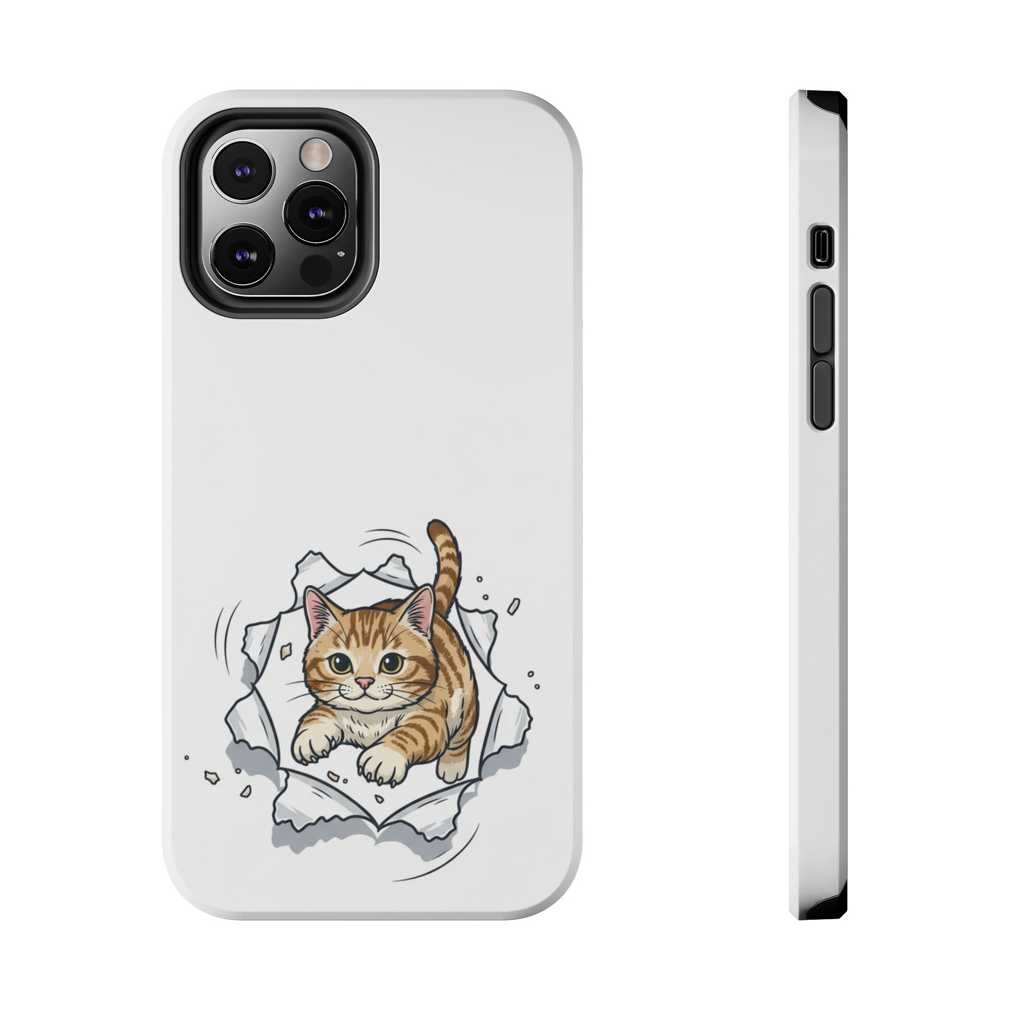 Playful Orange Tabby Cat Phone Case | Tough Phone Case, Protective Cute Kitty